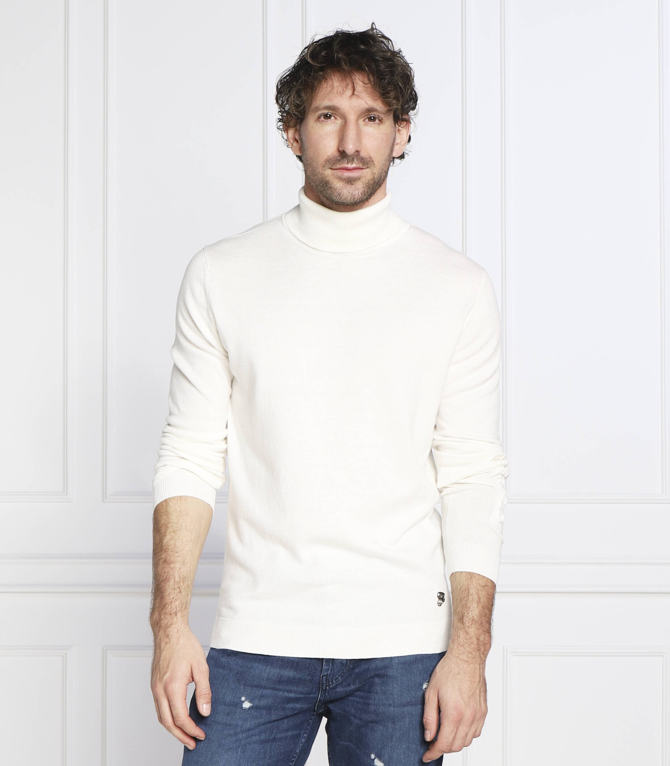 Karl Lagerfeld Maletă | Slim Fit cu adaos de lână