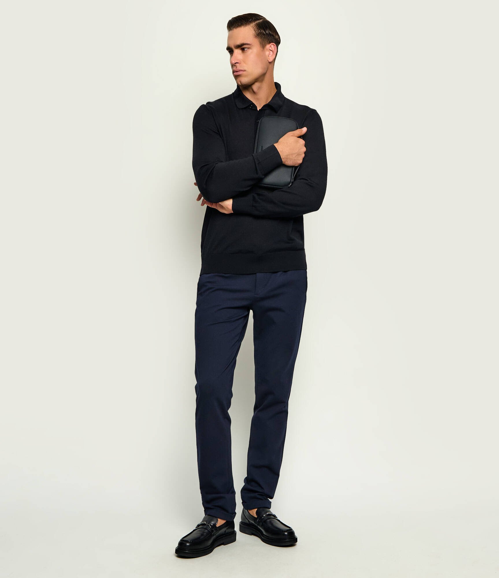 Karl Lagerfeld Pantaloni Charly | Tapered fit | mid waist