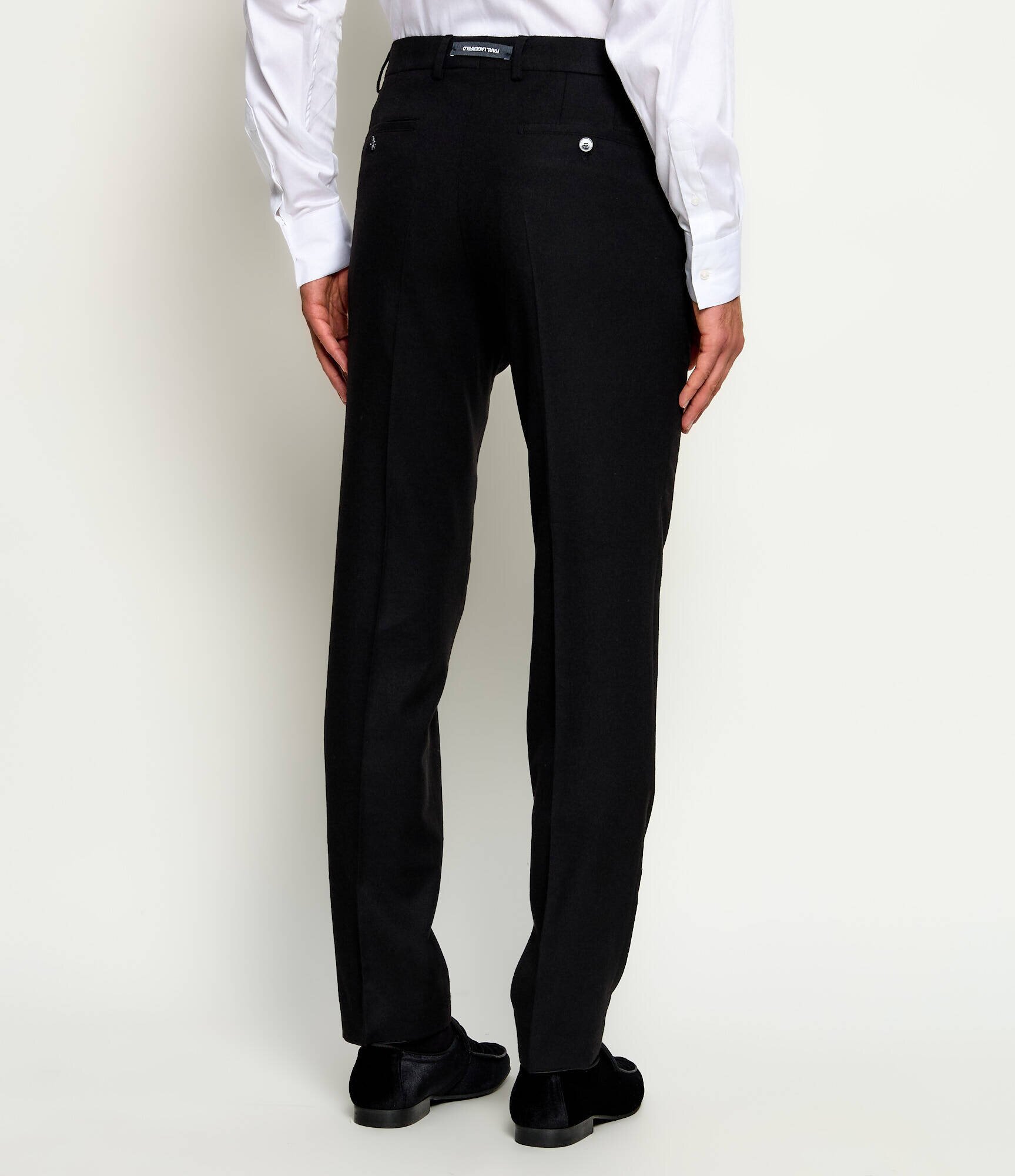 Karl Lagerfeld Pantaloni chino | Tapered fit cu adaos de lână