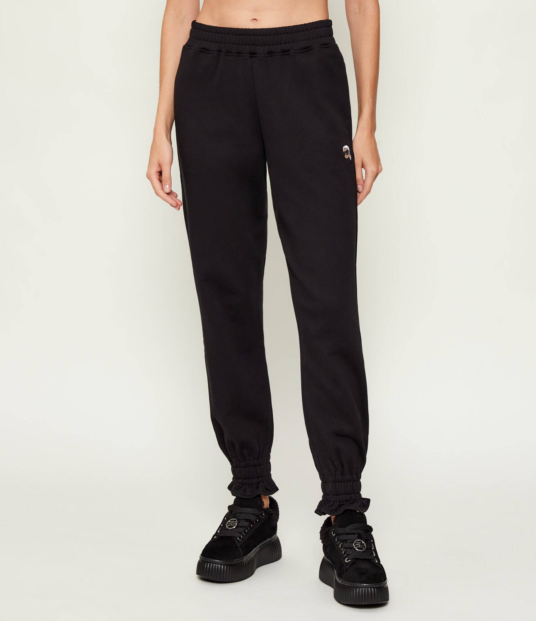 Karl Lagerfeld Pantaloni de trening ikon patch | Relaxed fit