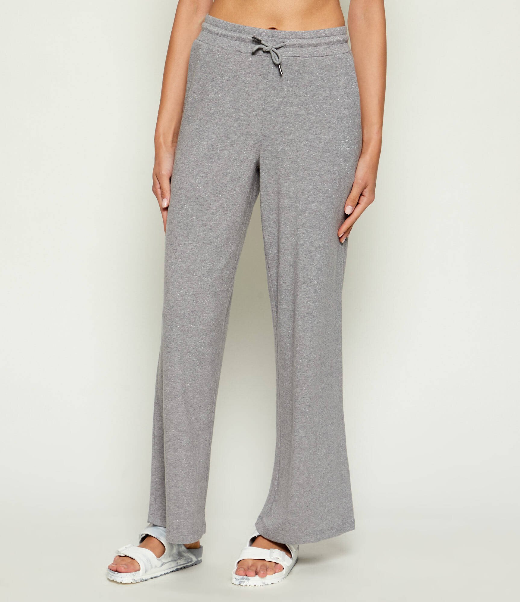 Karl Lagerfeld Pantaloni de trening Signature Lurex | Loose fit