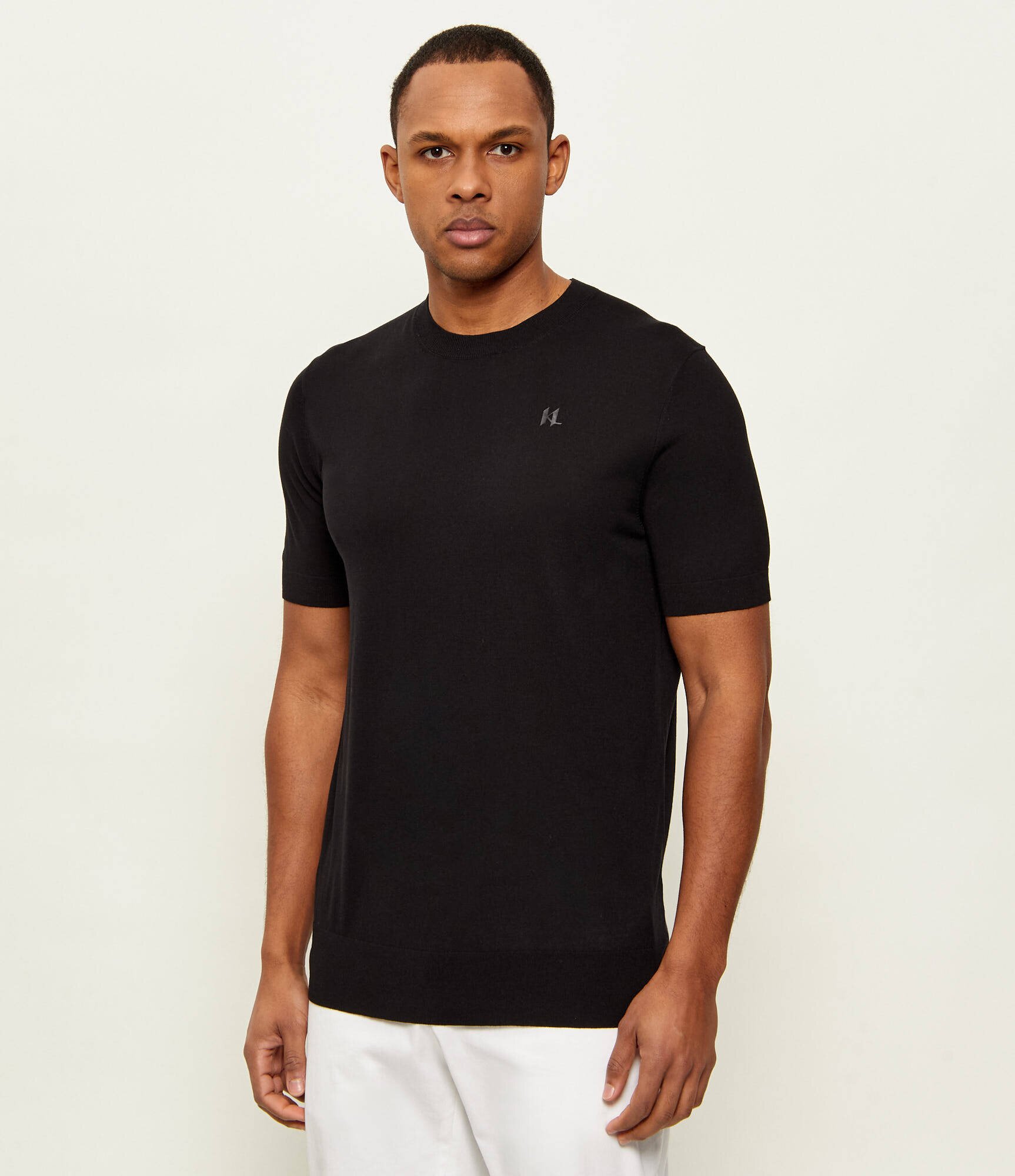 Karl Lagerfeld Pulover | Slim Fit cu adaos de mătase
