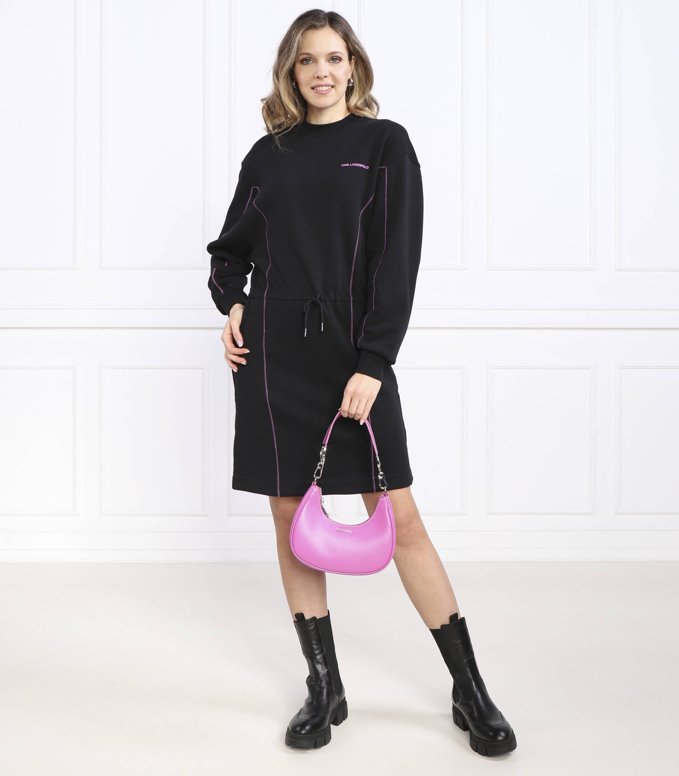 Karl Lagerfeld Rochie contrast stitch
