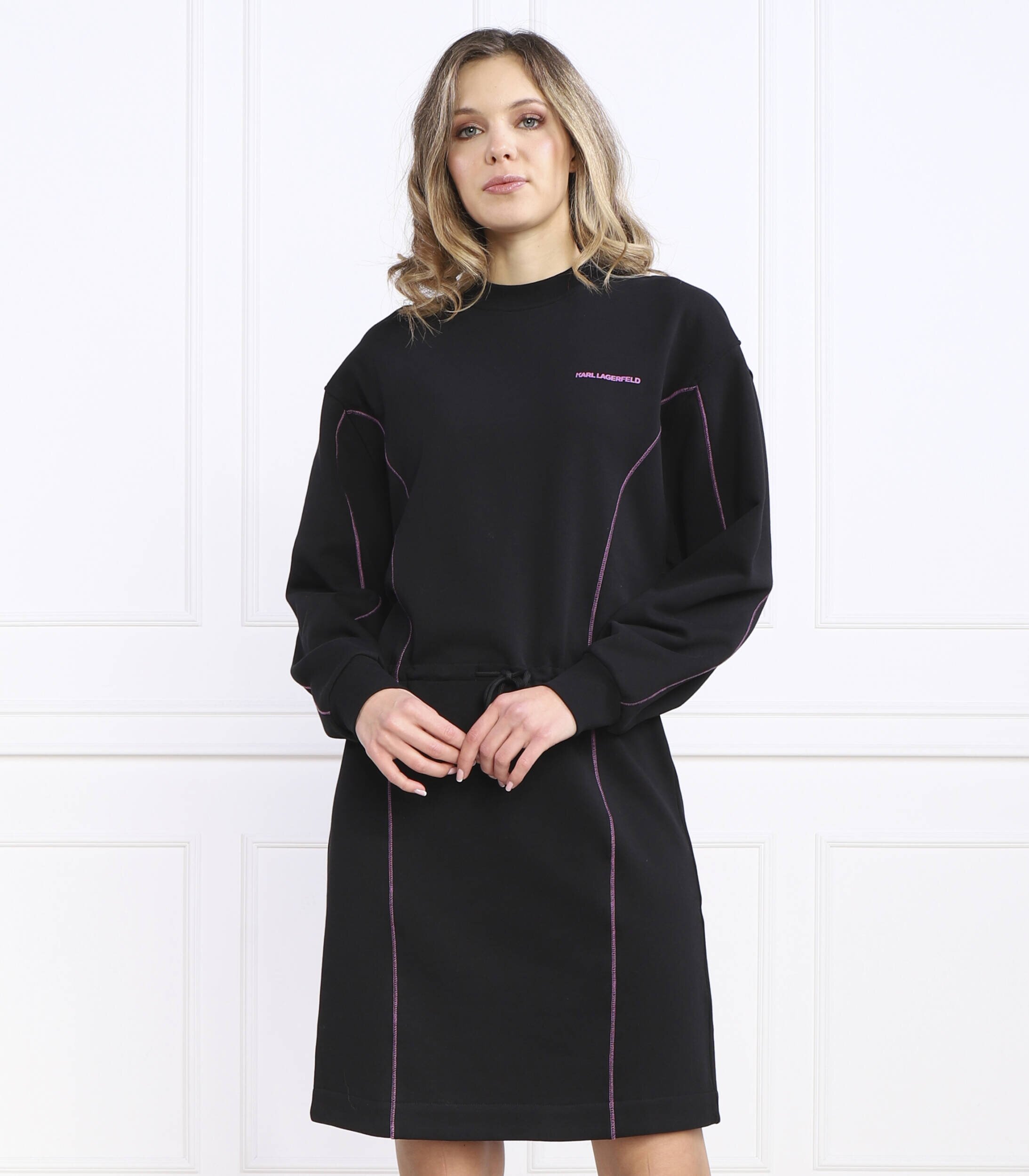 Karl Lagerfeld Rochie contrast stitch
