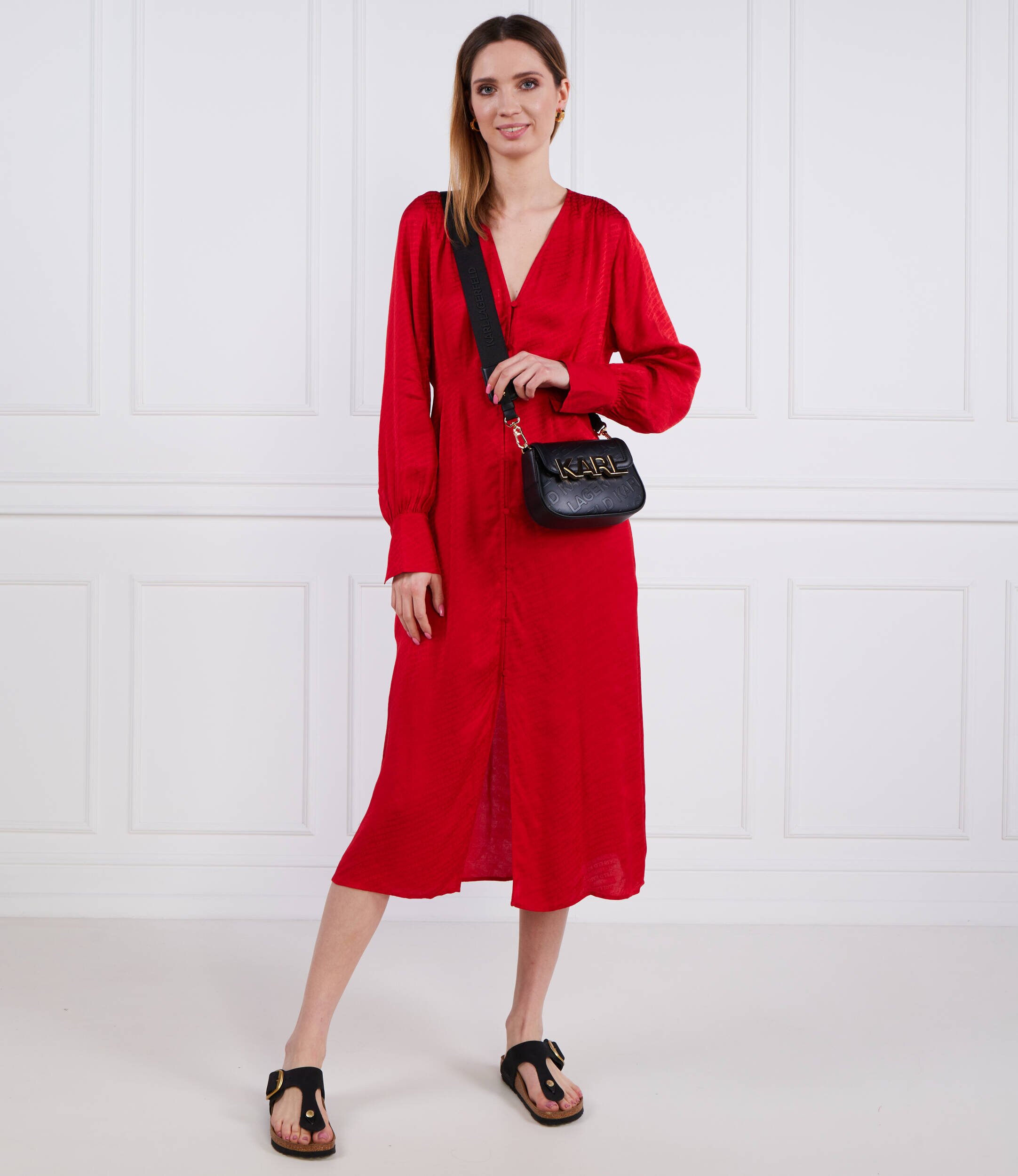 Karl Lagerfeld Rochie logo jacquard