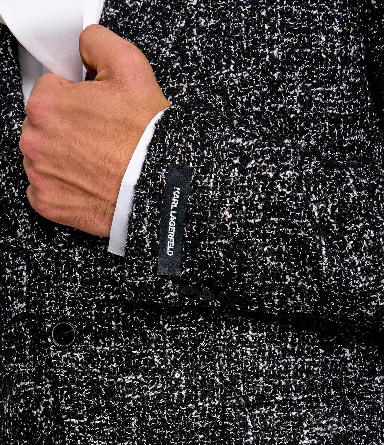 Karl Lagerfeld Sacou | Slim Fit cu adaos de lână