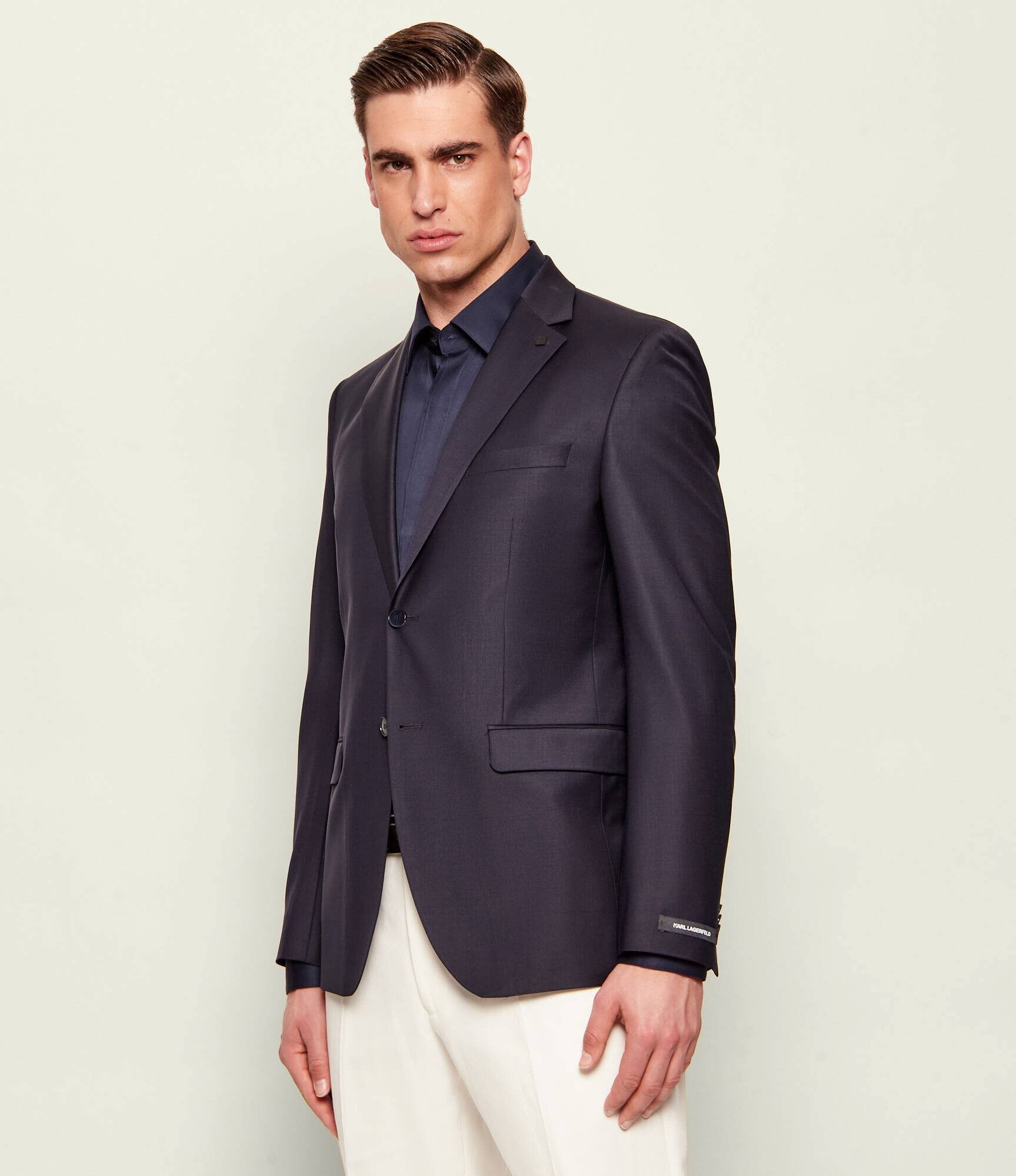 Karl Lagerfeld Sacou | Slim Fit cu adaos de lână