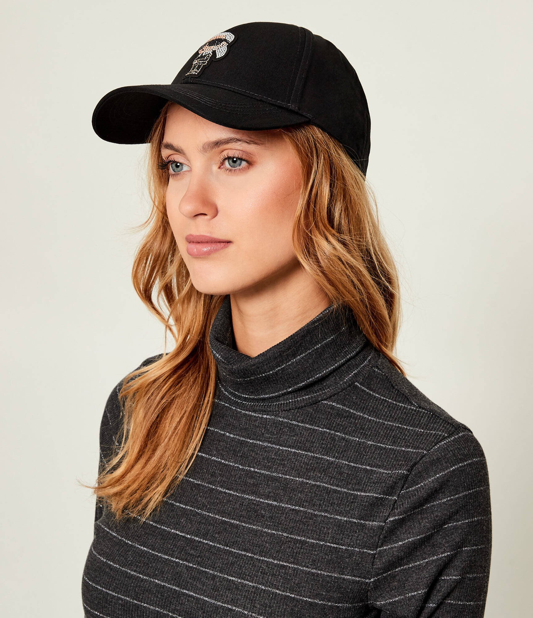 Karl Lagerfeld Șapcă baseball Ikon rhinestones