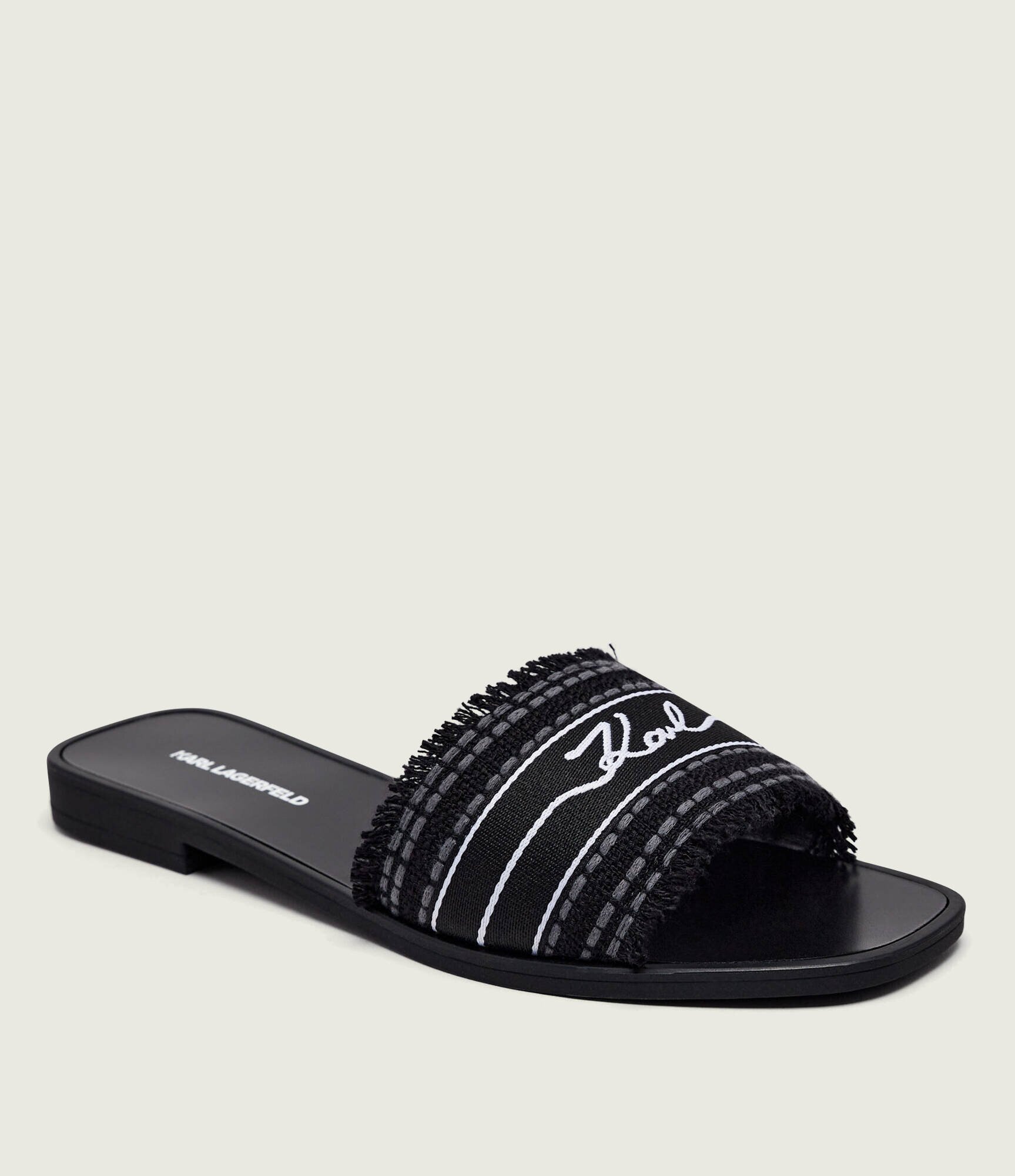 Karl Lagerfeld Șlapi SKOOT III cu adaos de piele