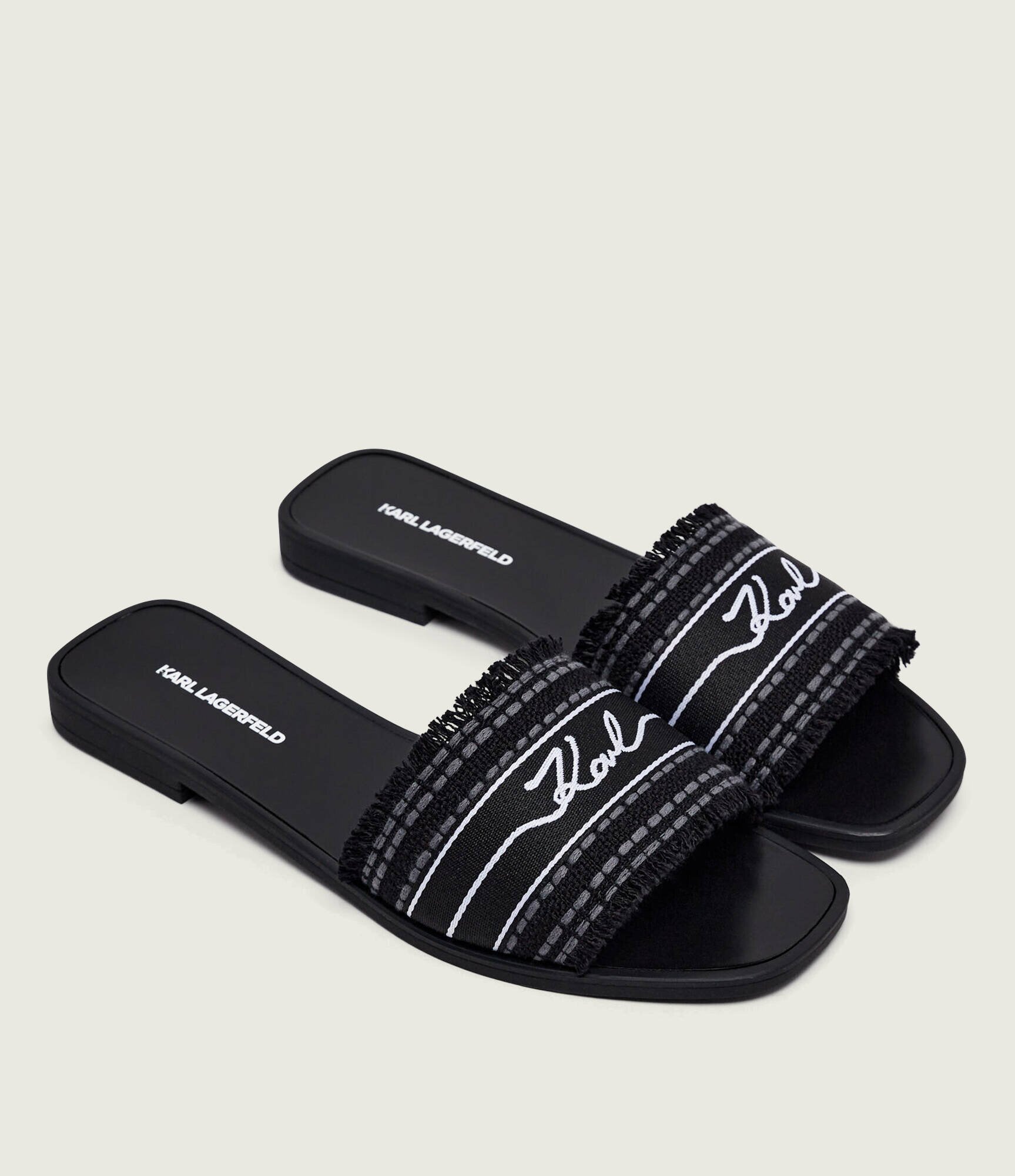 Karl Lagerfeld Șlapi SKOOT III cu adaos de piele