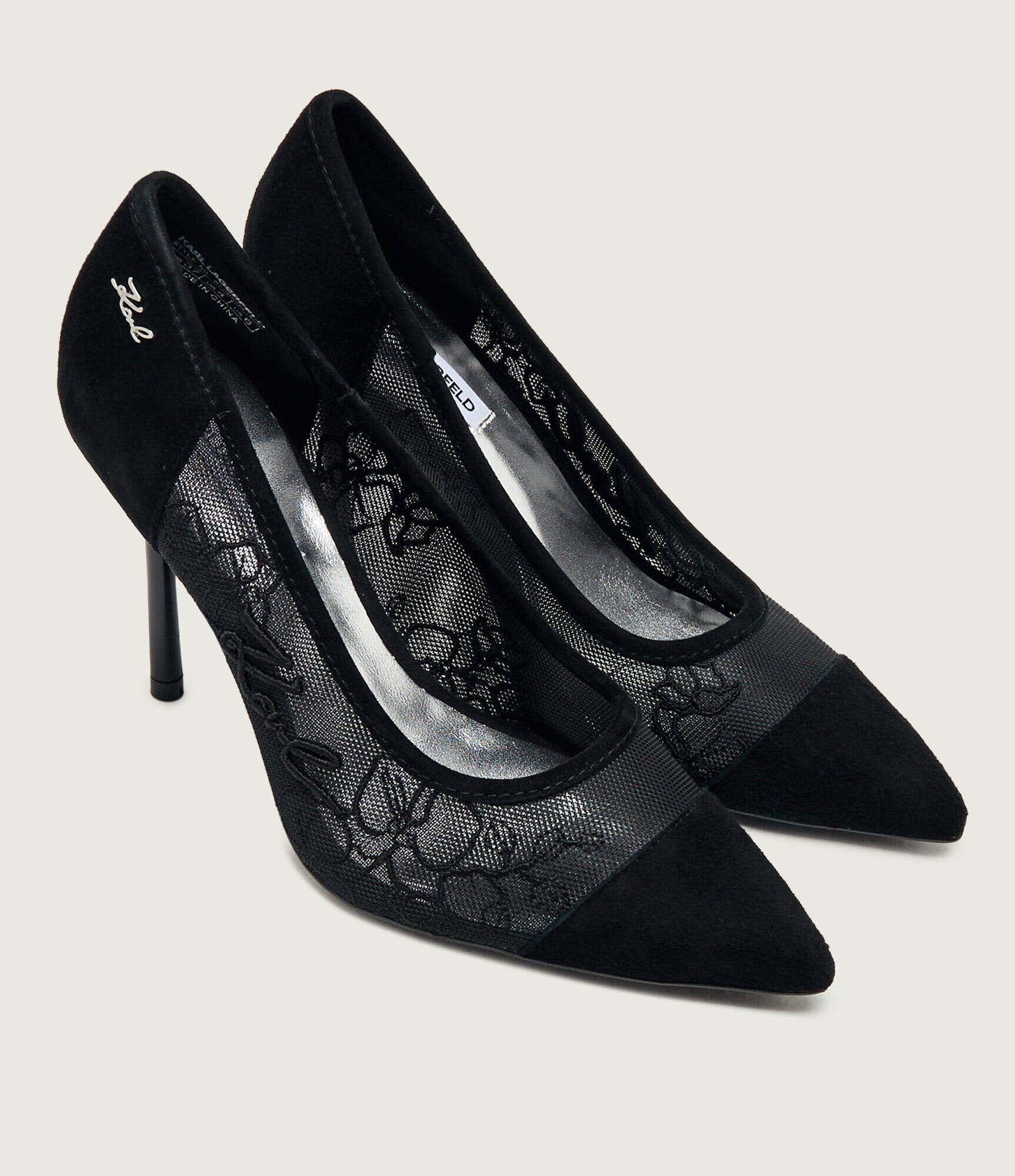 Karl Lagerfeld Tocuri Sarabande Orchid Lace | piele întoarsă