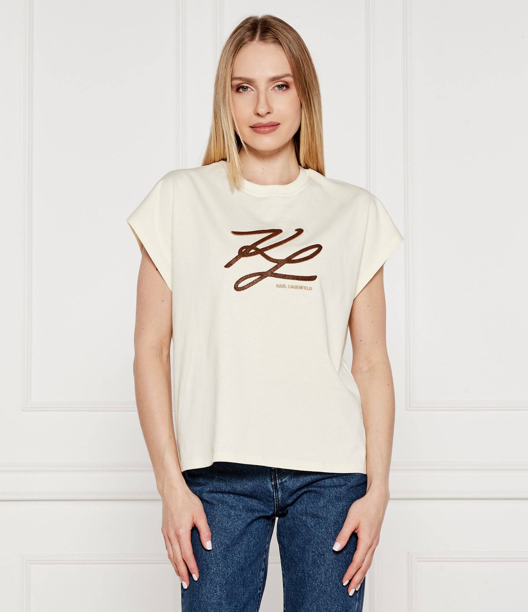 Karl Lagerfeld Tricou Autograph | Oversize fit
