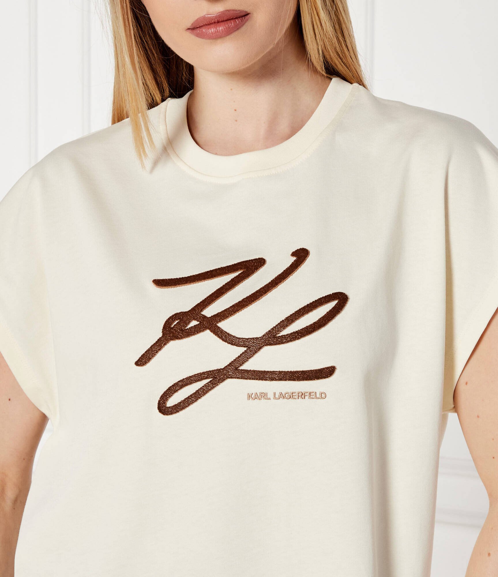 Karl Lagerfeld Tricou Autograph | Oversize fit