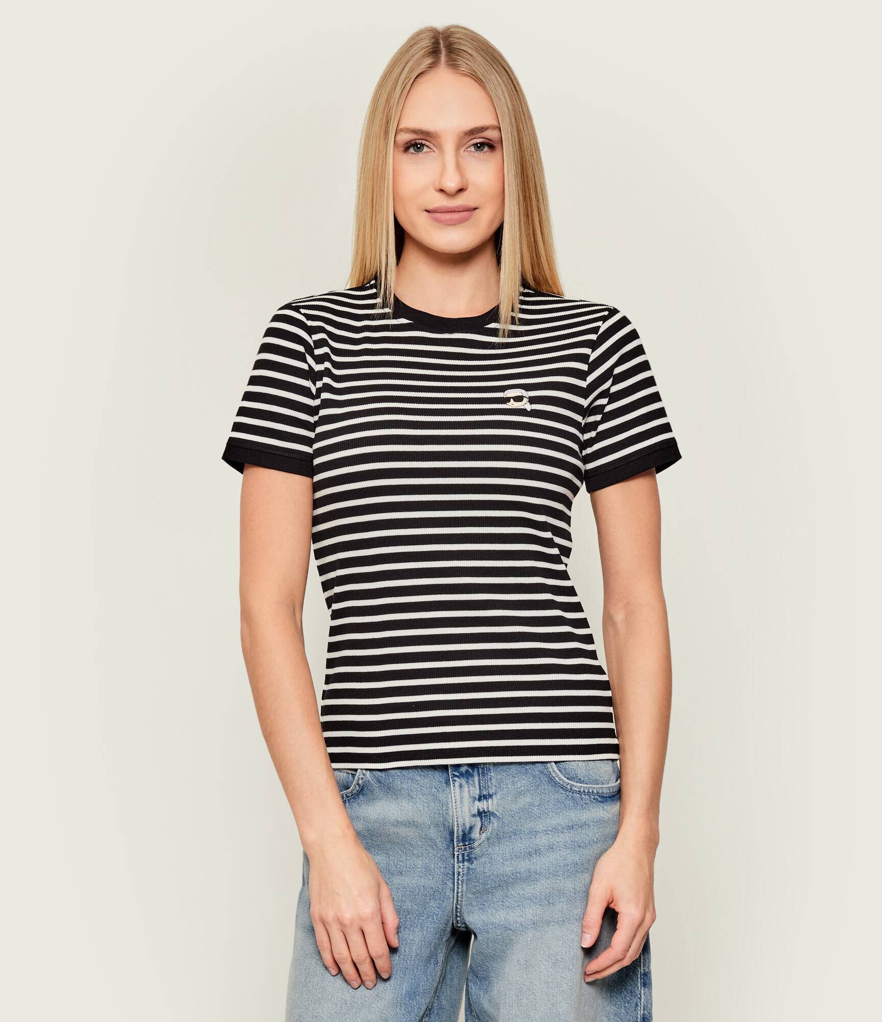 Karl Lagerfeld Tricou Ikon patch | Slim Fit