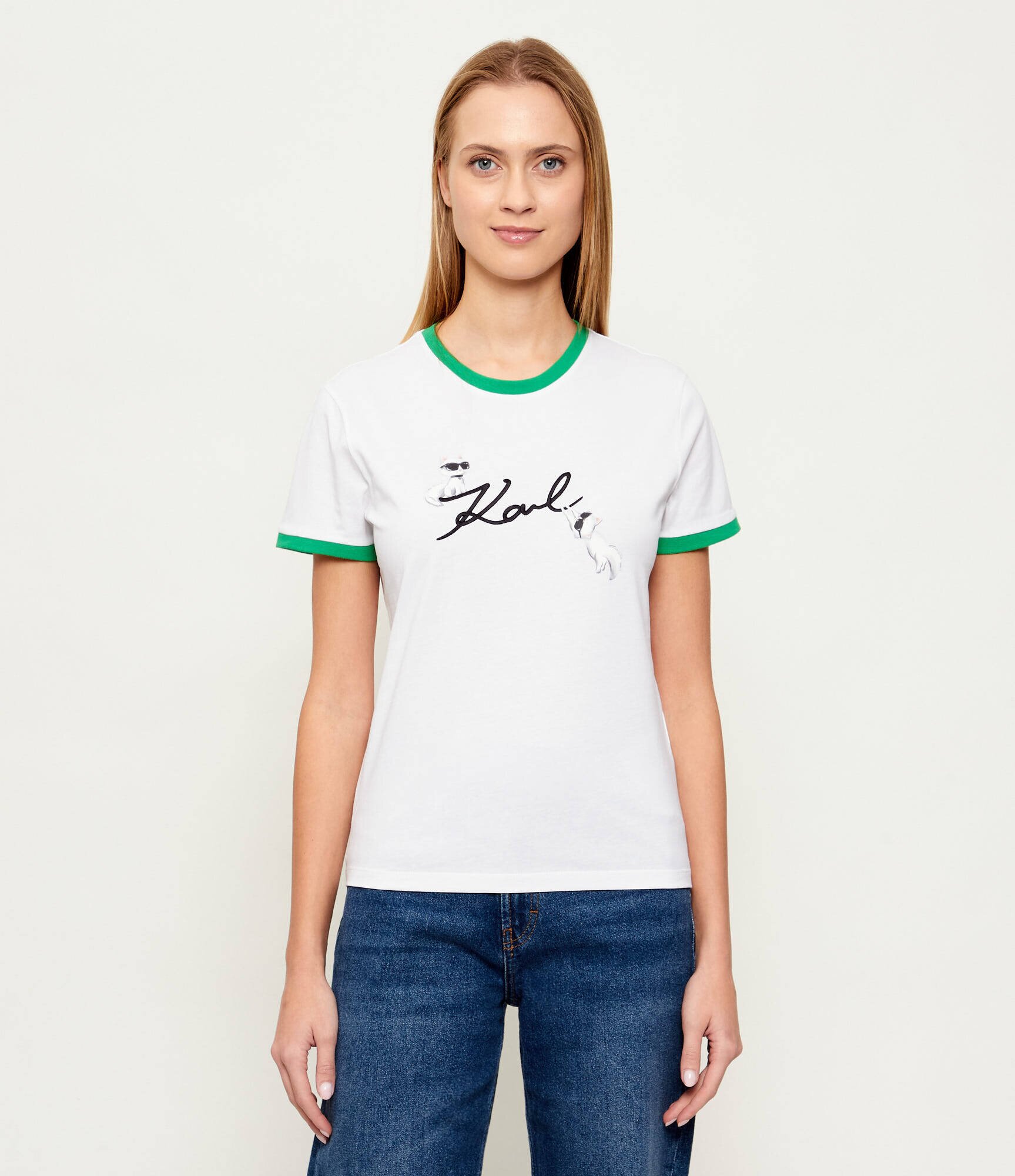 Karl Lagerfeld Tricou Ikon Signature Choupette | Slim Fit