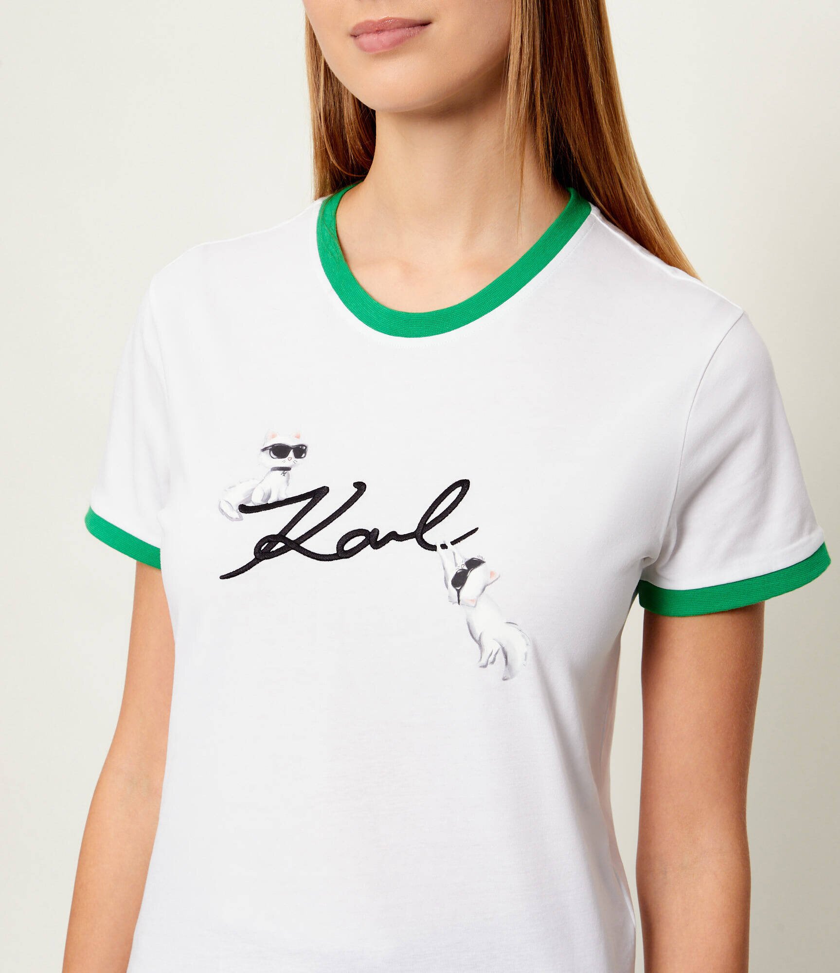 Karl Lagerfeld Tricou Ikon Signature Choupette | Slim Fit