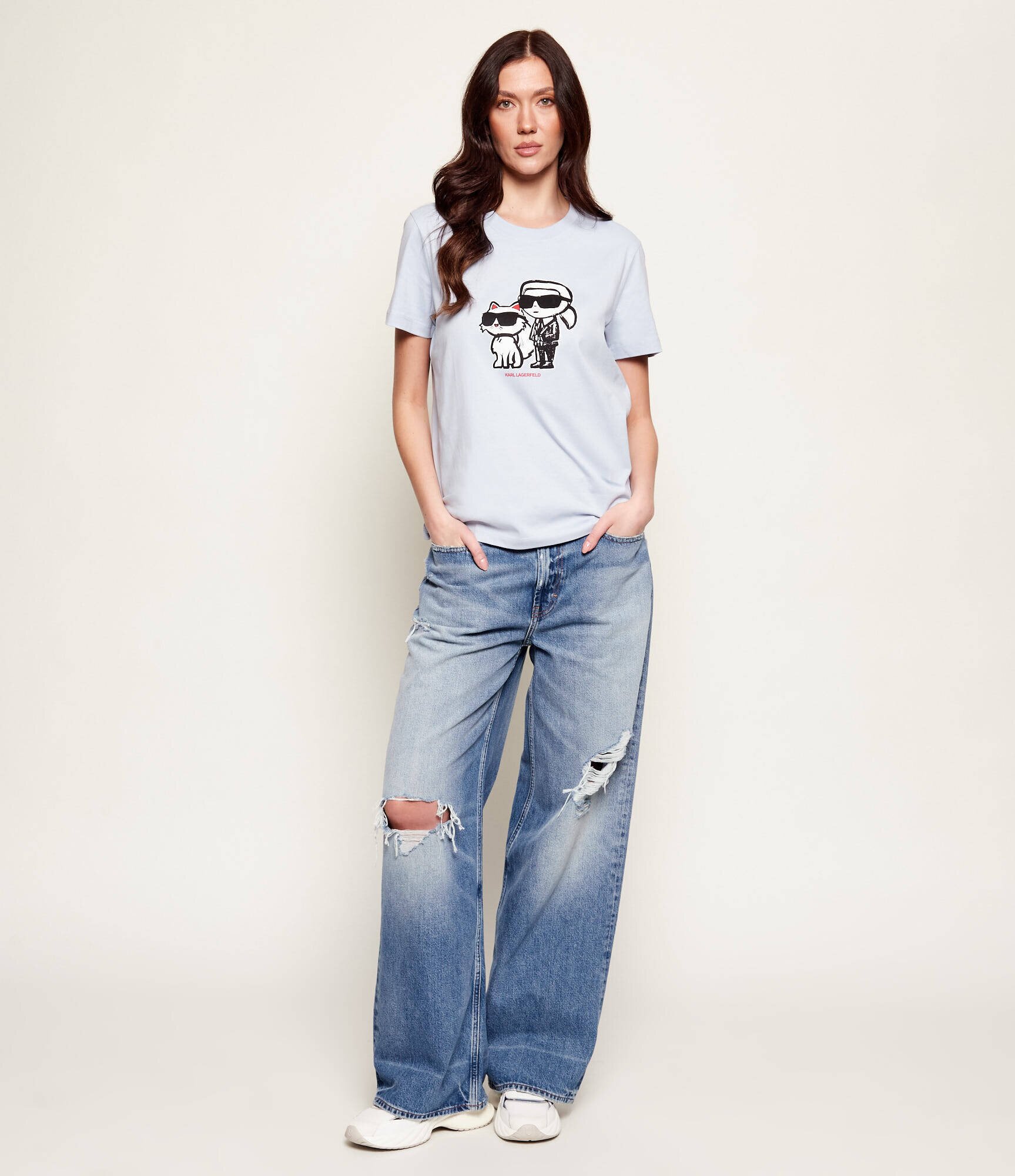 Karl Lagerfeld Tricou IKON SKETCH DUO | regular fit