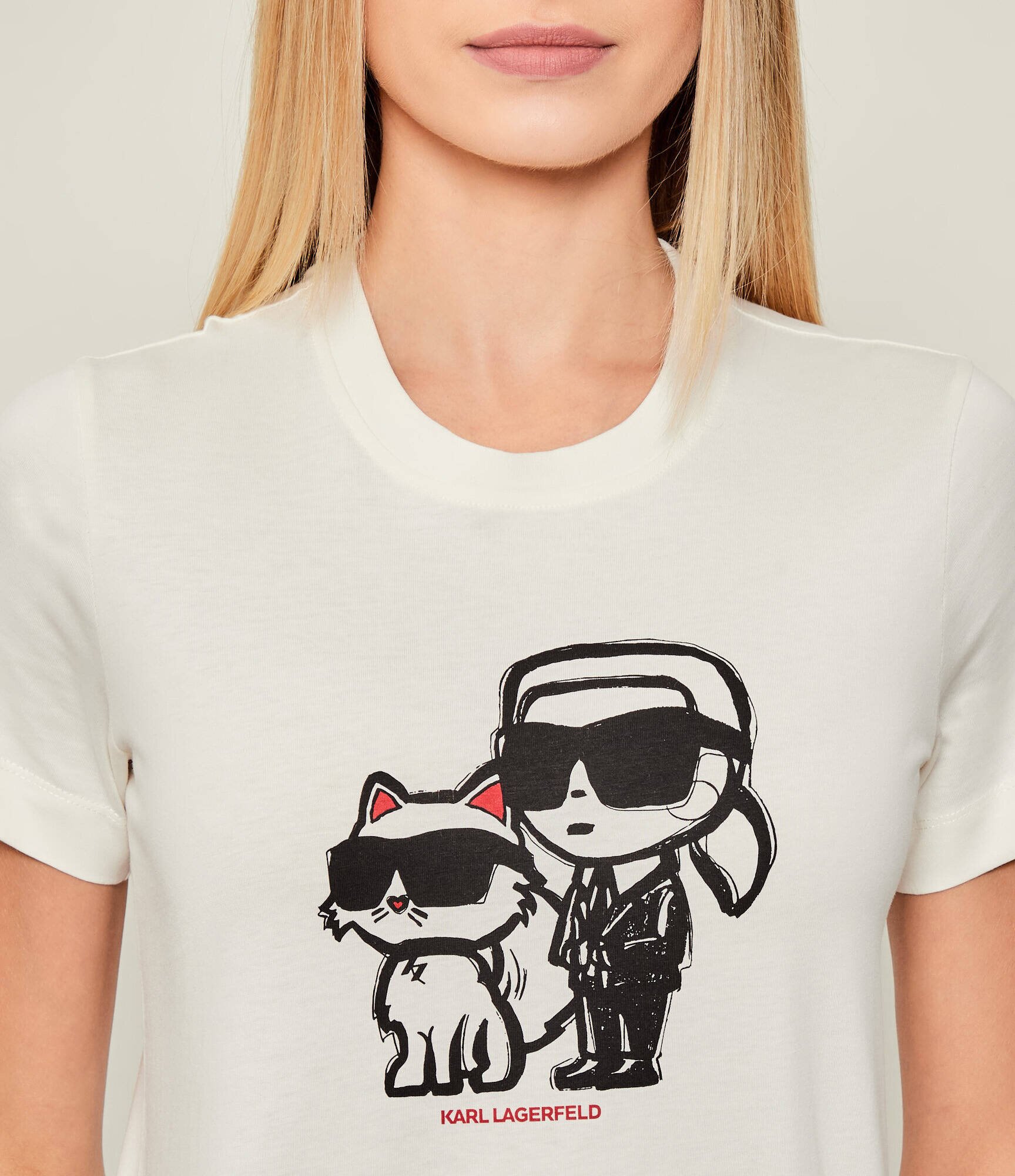 Karl Lagerfeld Tricou IKON SKETCH DUO | regular fit
