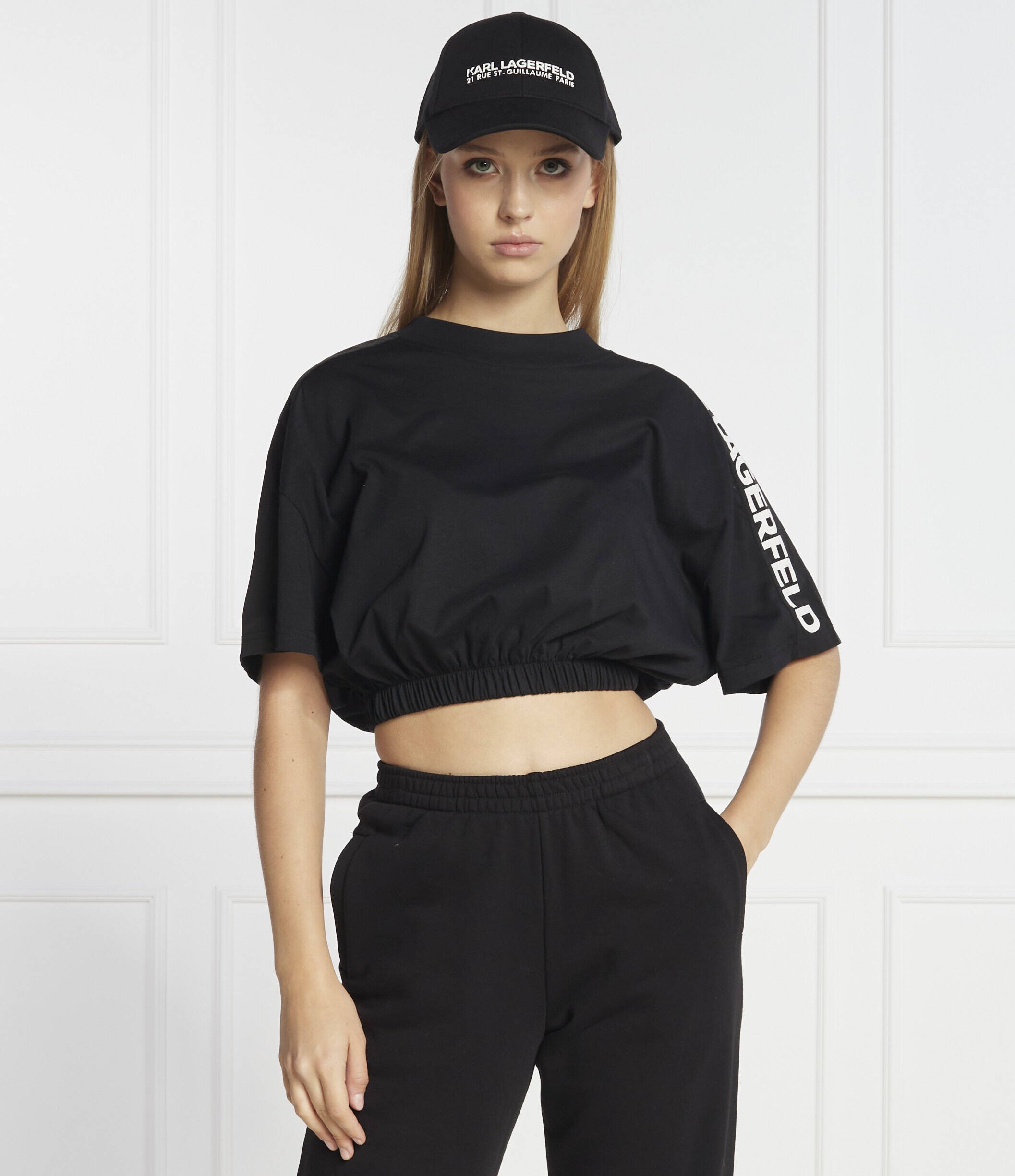 Karl Lagerfeld Tricou nylon mix | Relaxed fit