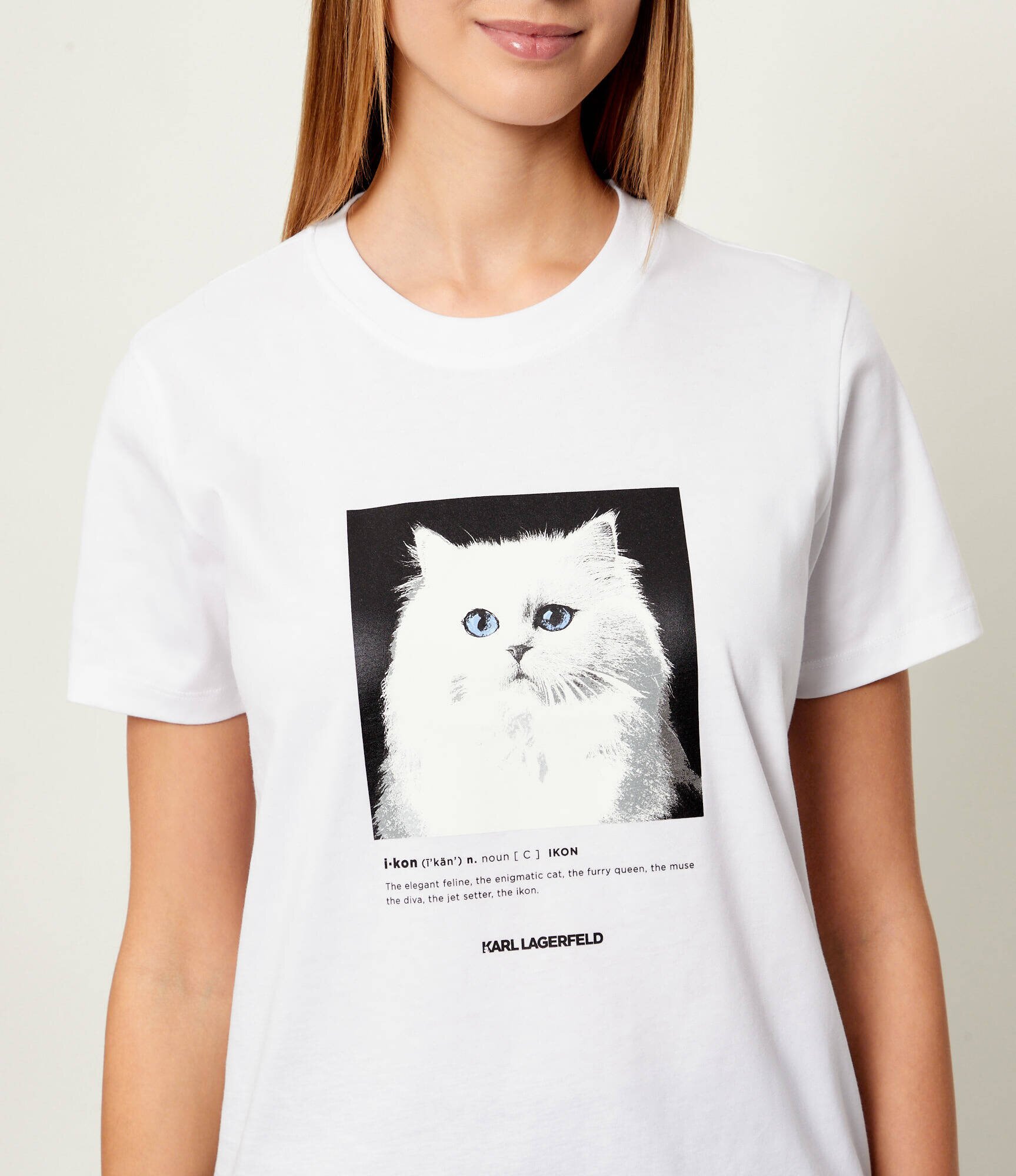 Karl Lagerfeld Tricou Portrait | Classic fit