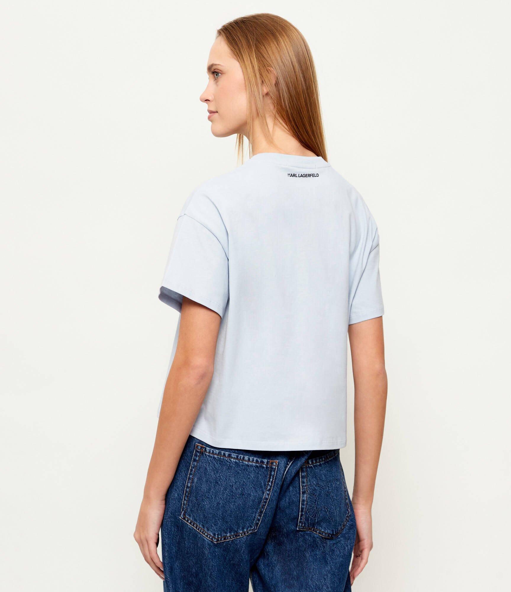 Karl Lagerfeld Tricou Signature bag | Oversize fit