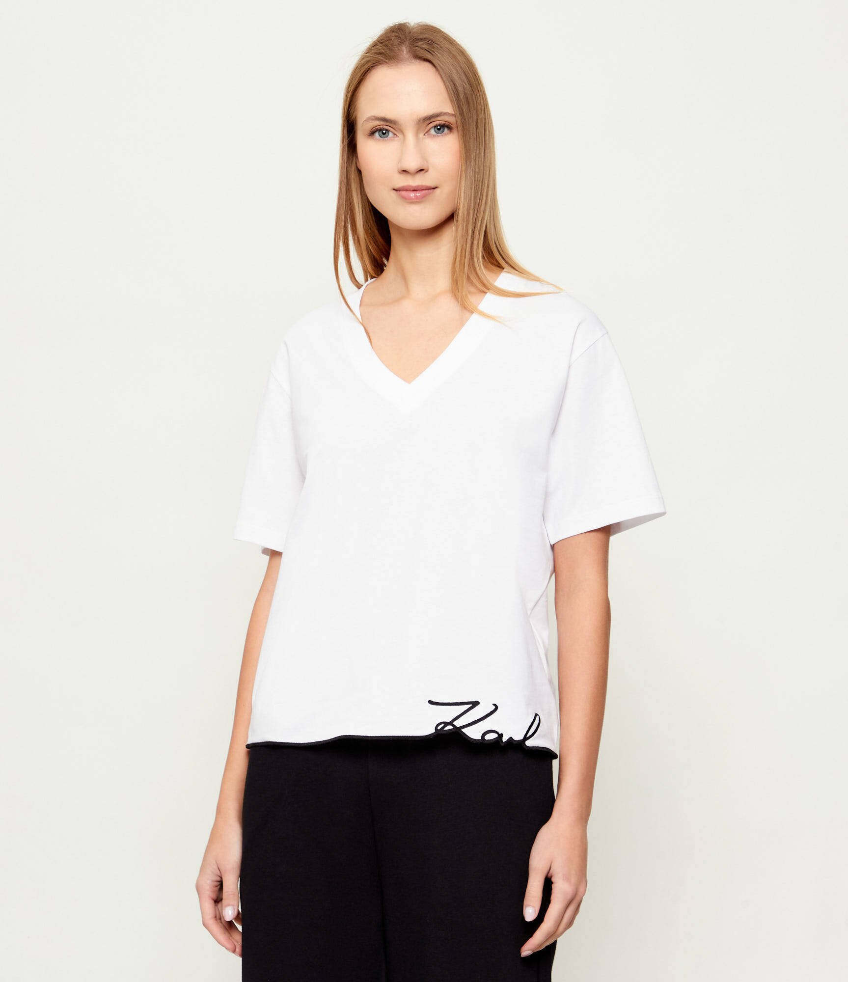 Karl Lagerfeld Tricou signature | Oversize fit