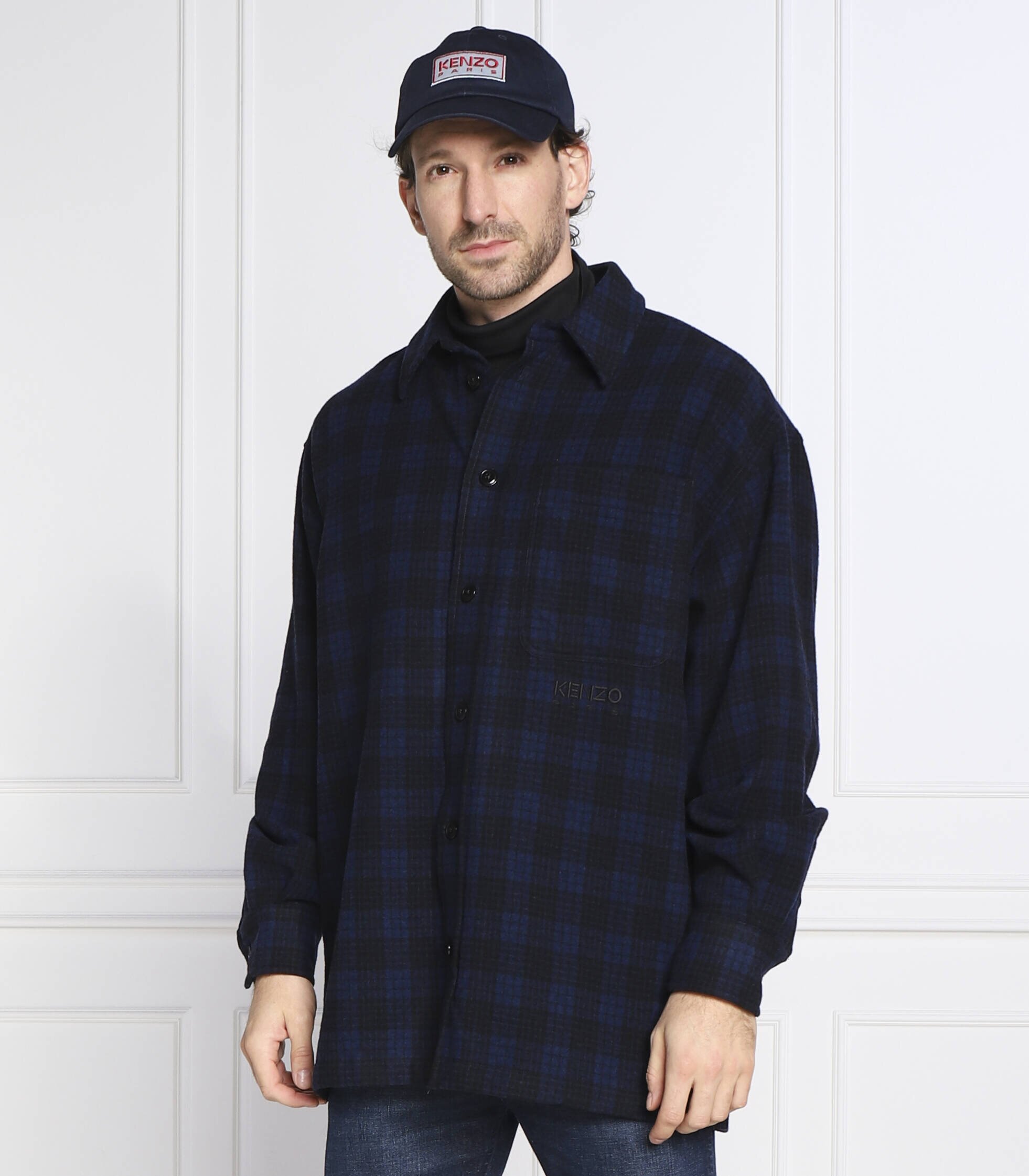 Kenzo de lână cămașă | oversize fit