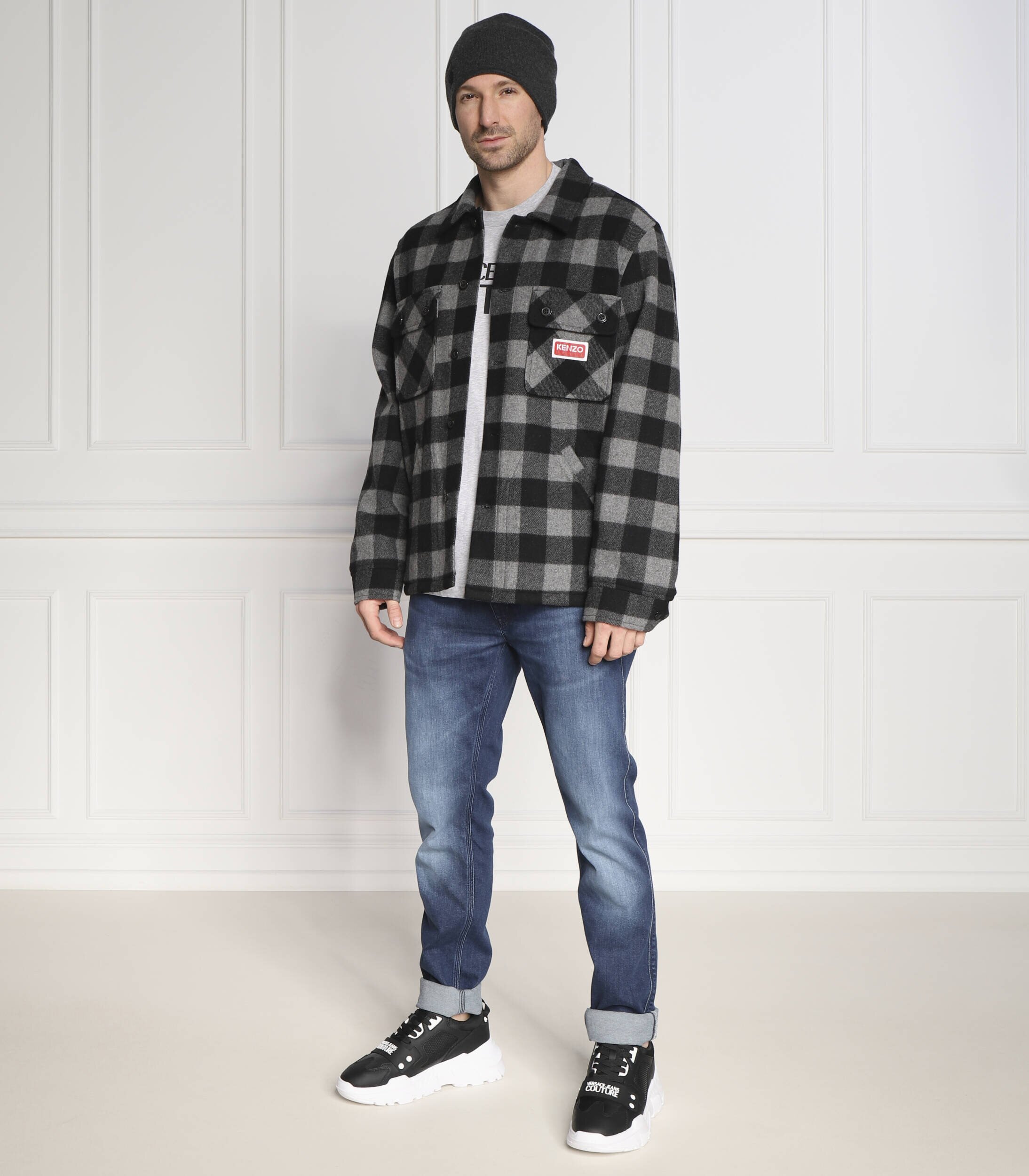 Kenzo de lână cămașă | regular fit
