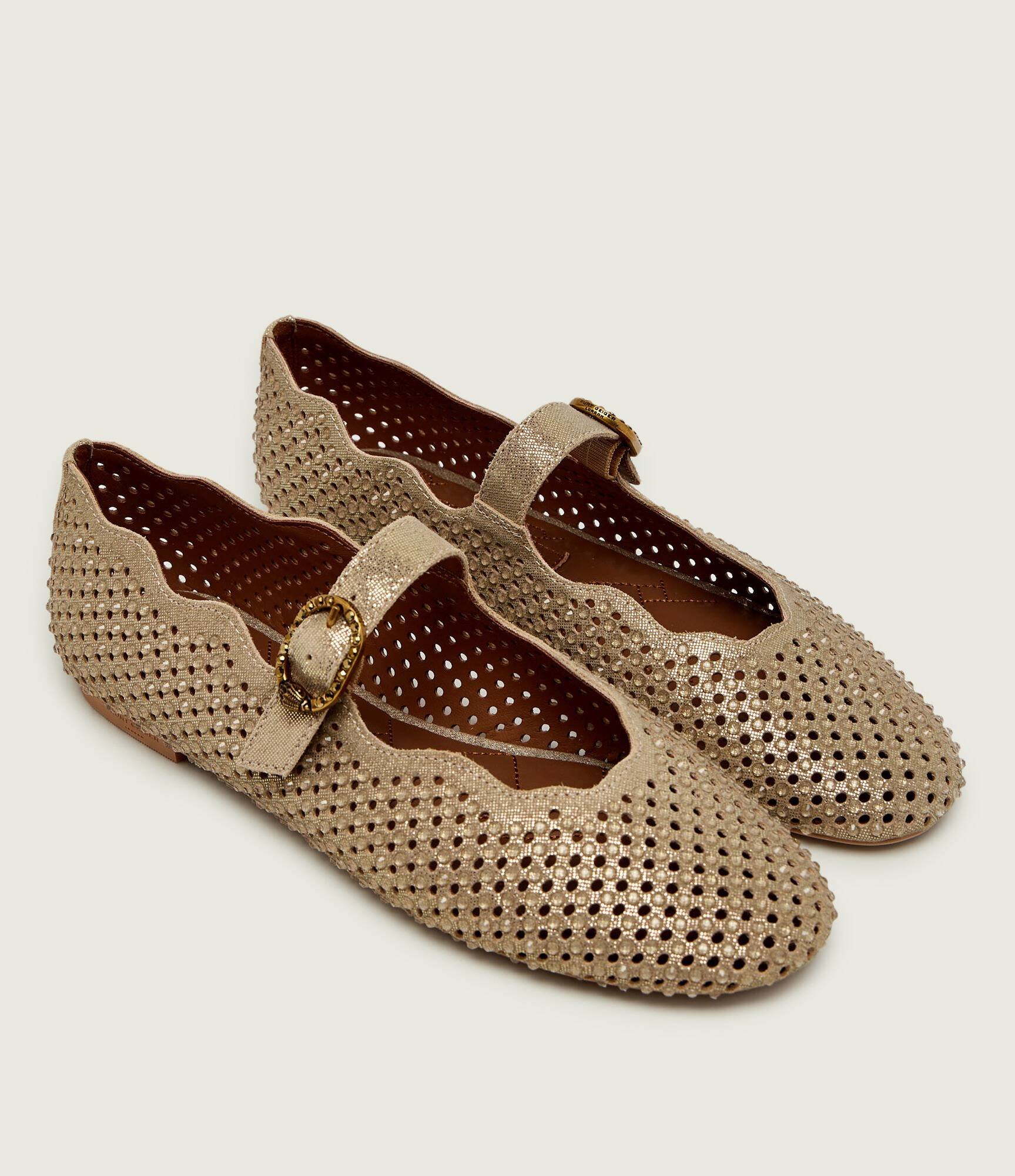 Kurt Geiger Balerini Wavy Mayfair Mary Jane | piele întoarsă