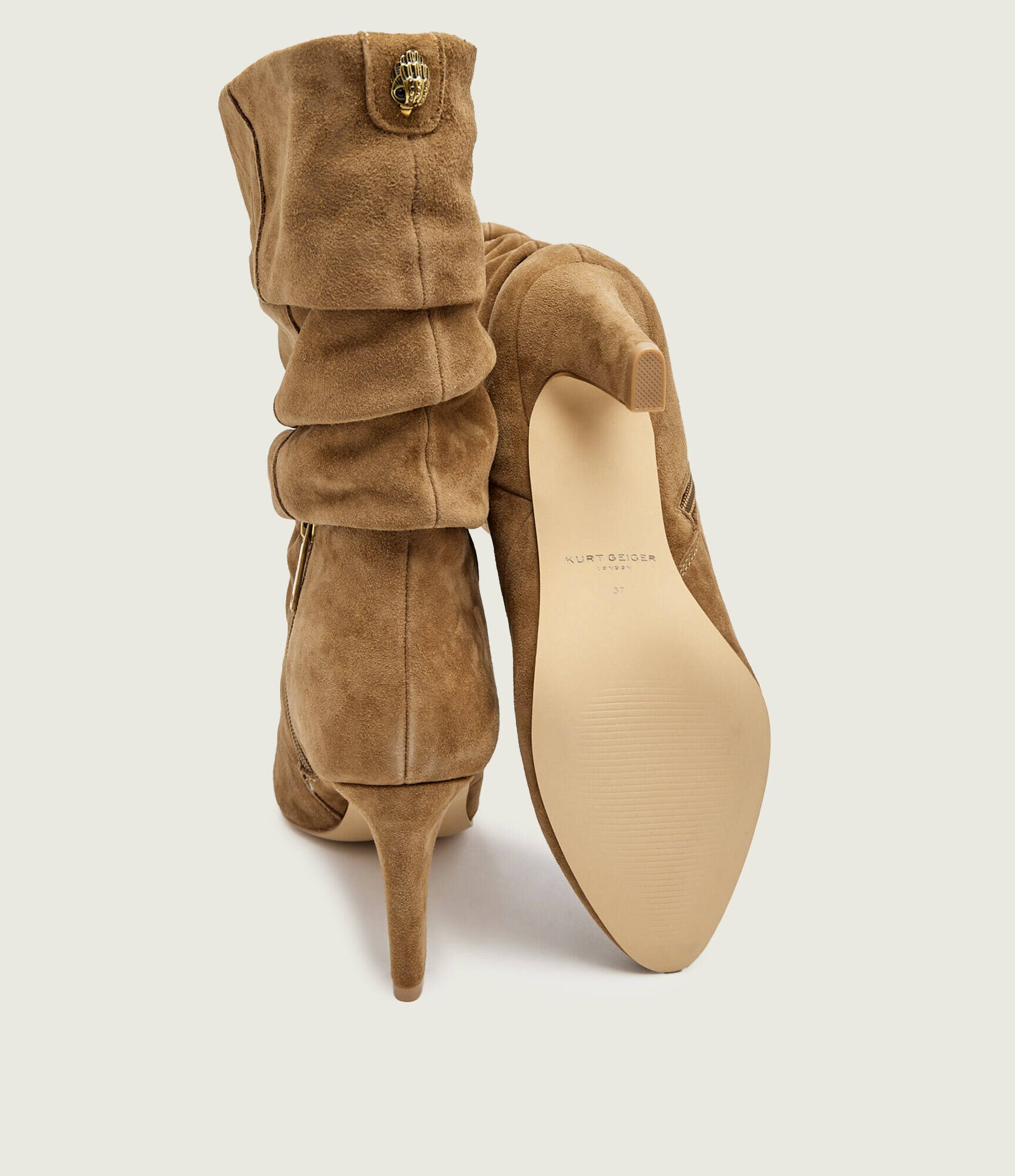 Kurt Geiger Botine cu toc Elizabeth | piele întoarsă