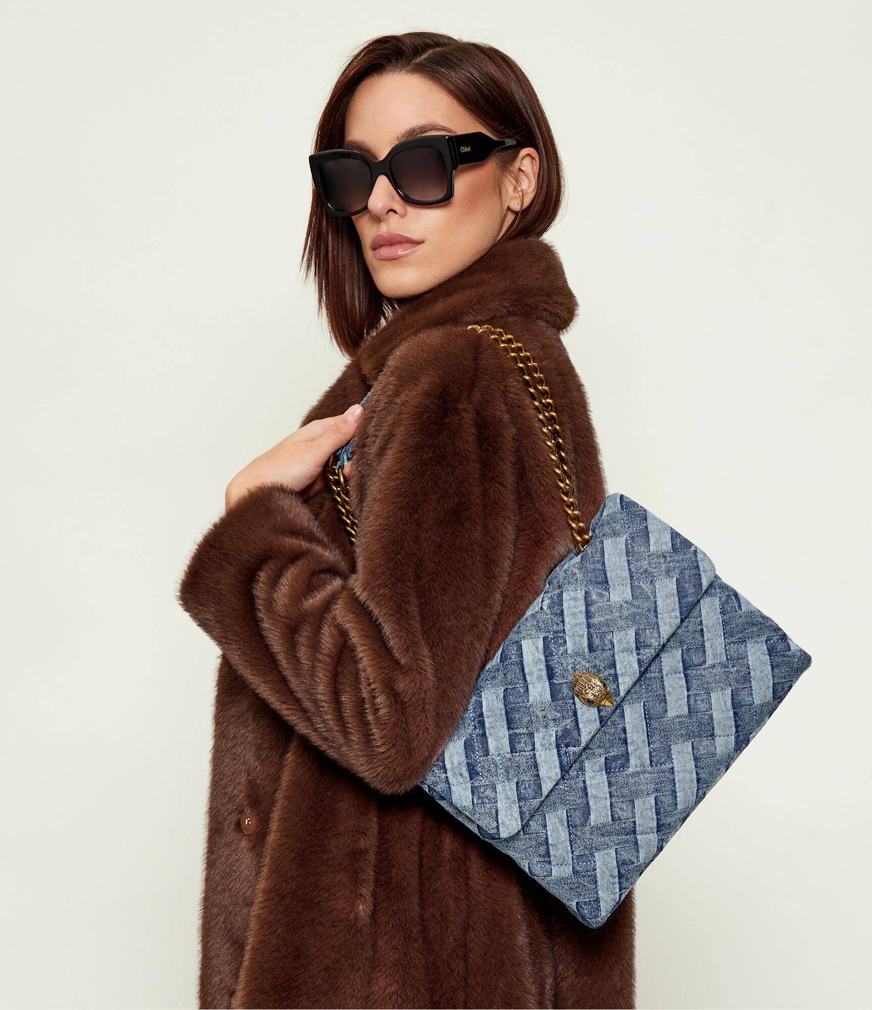 Kurt Geiger De blugi geantă pe umăr LARGE KENSINGTON SOFT | denim