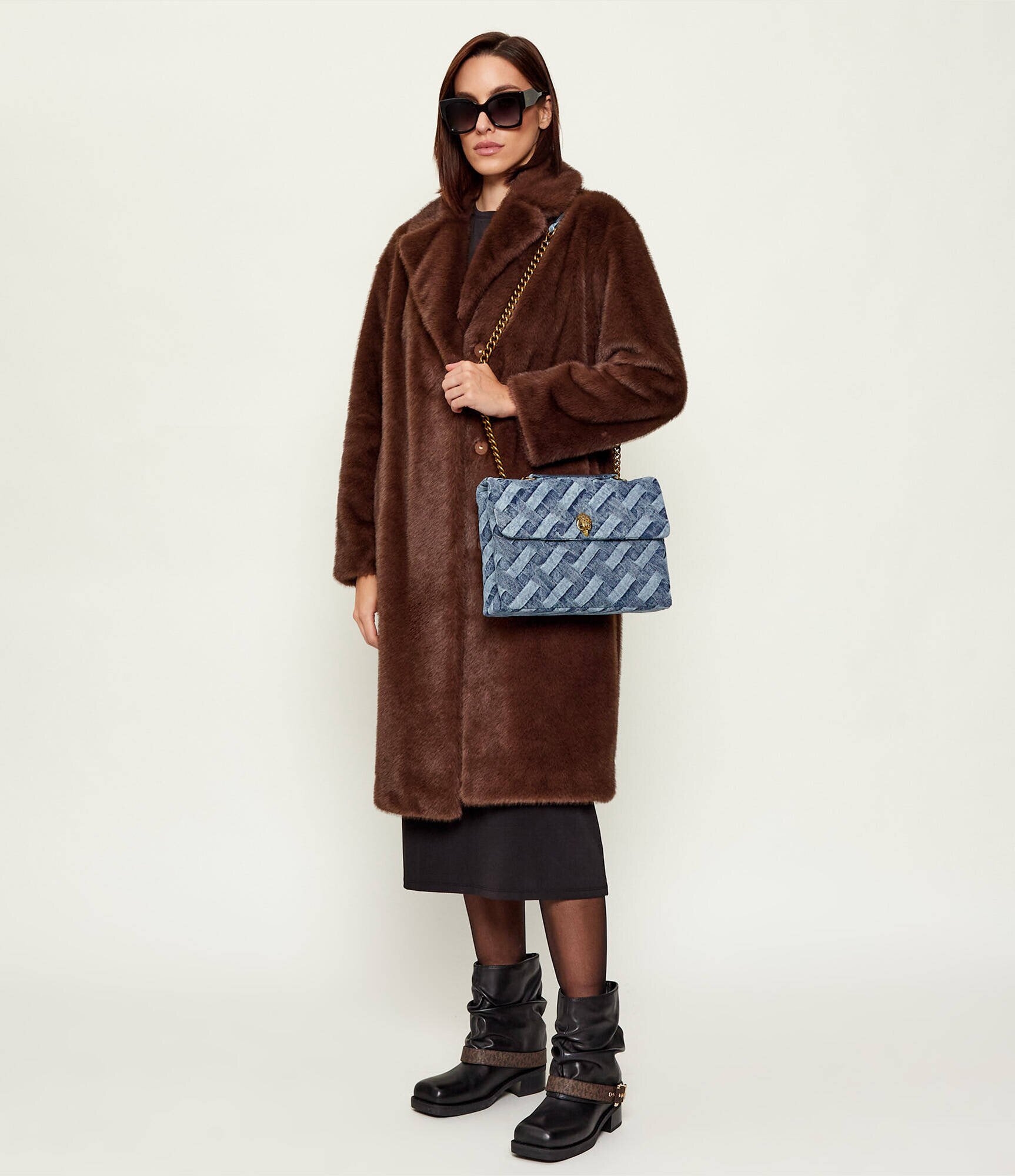 Kurt Geiger De blugi geantă pe umăr LARGE KENSINGTON SOFT | denim