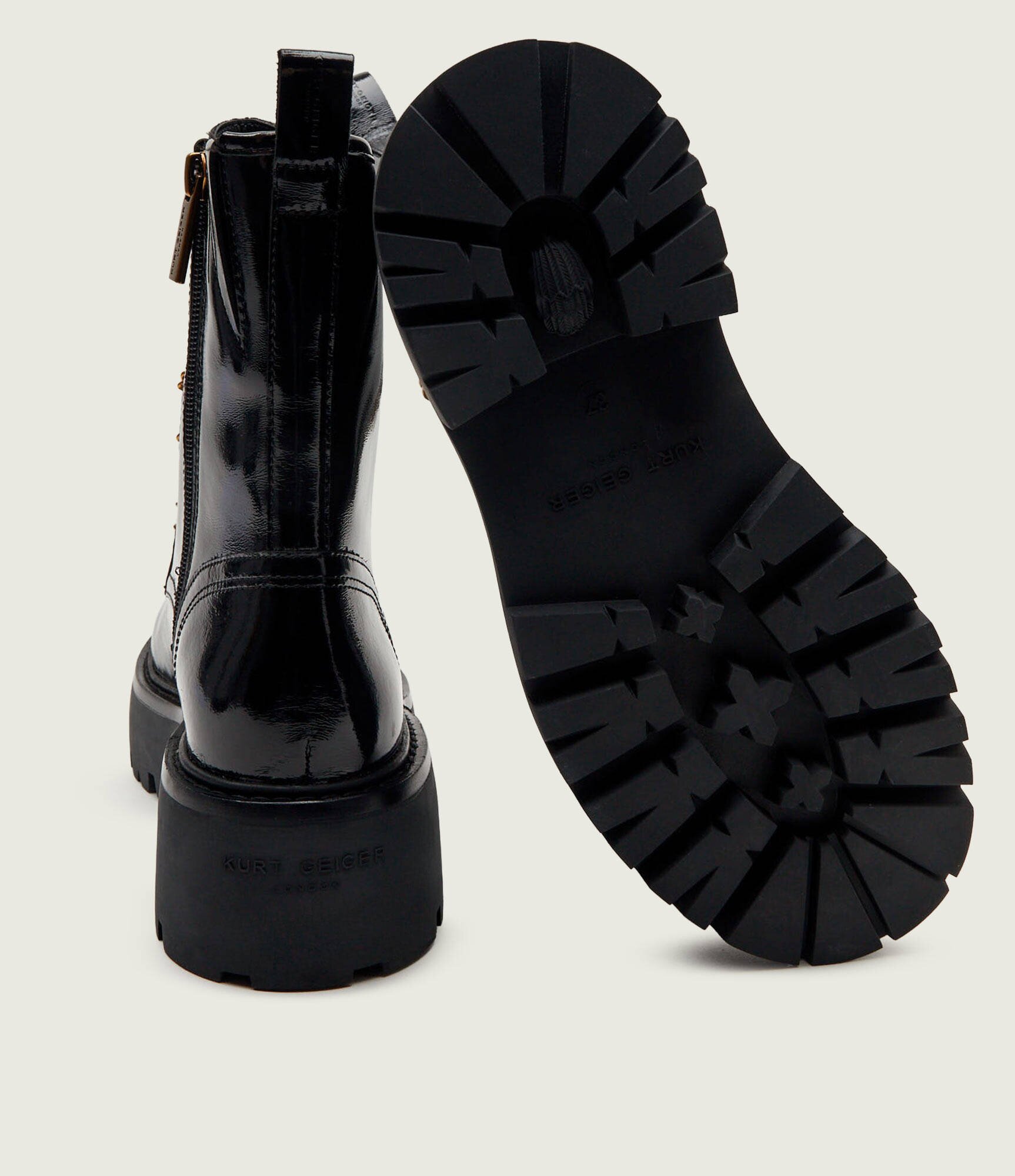 Kurt Geiger De piele botine cu platformă MATILDA