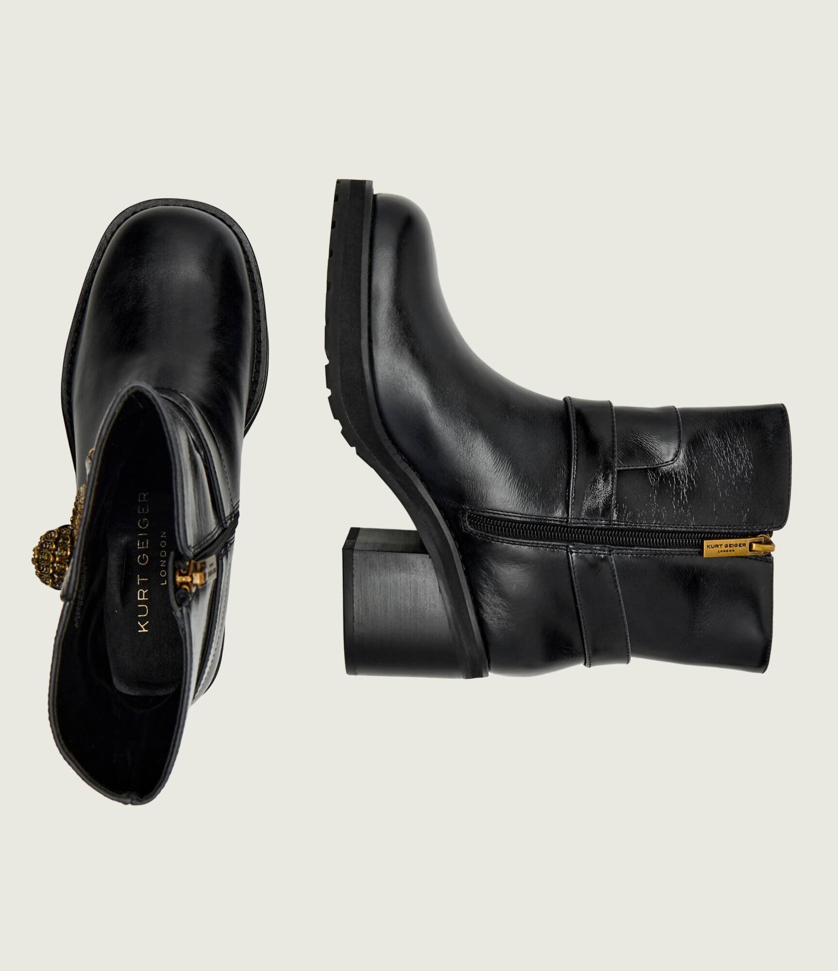 Kurt Geiger De piele botine cu toc CHELSEA