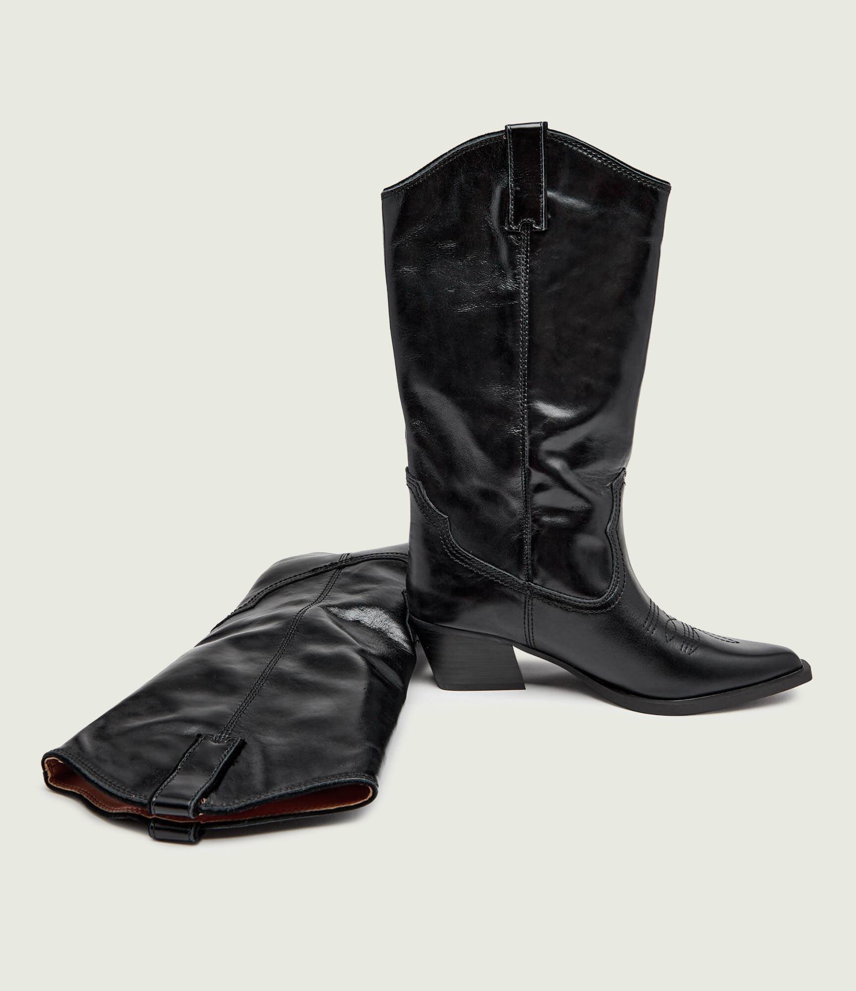 Kurt Geiger De piele cizme cowboy Rodeo Bow
