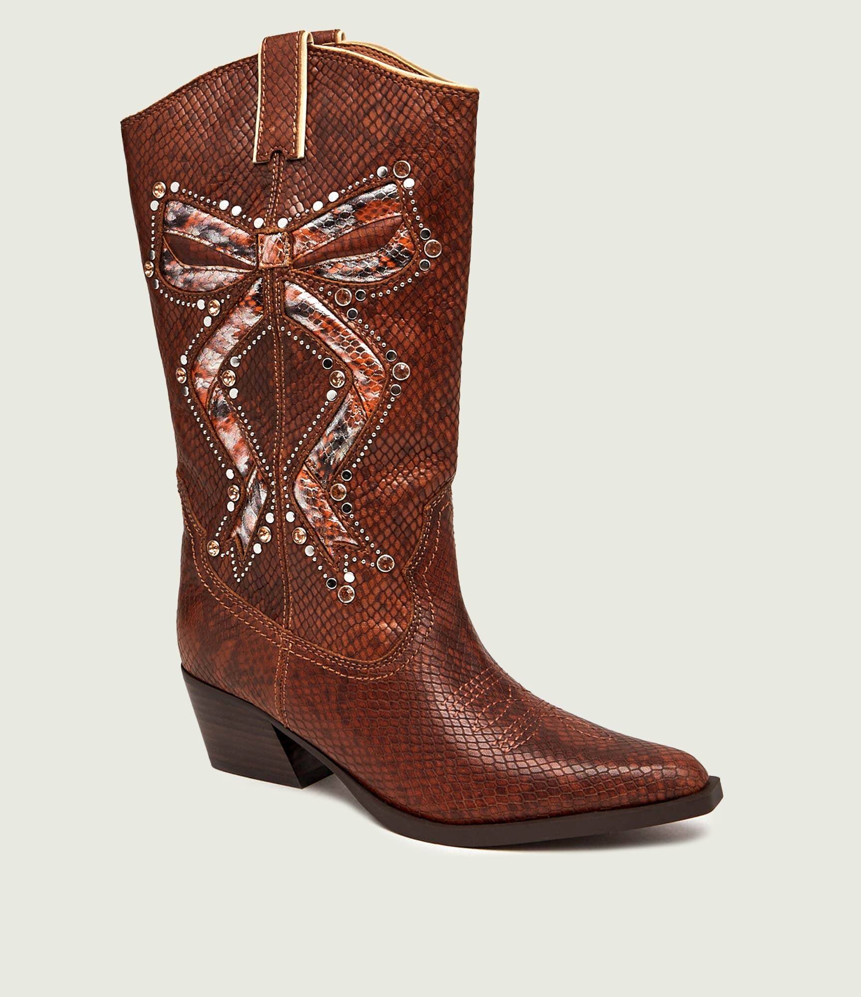 Kurt Geiger De piele cizme cowboy Rodeo Bow