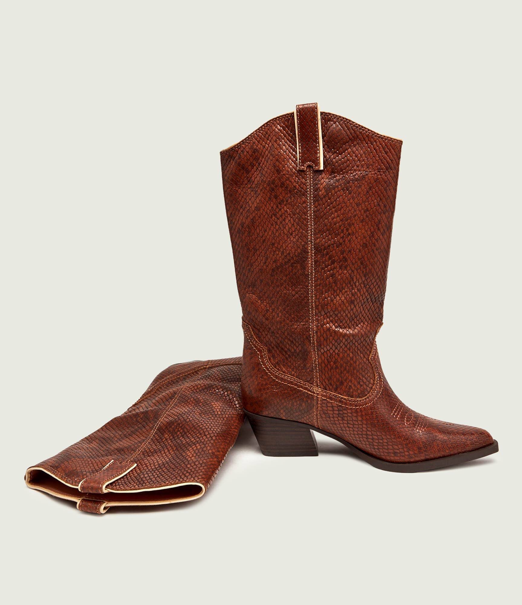 Kurt Geiger De piele cizme cowboy Rodeo Bow
