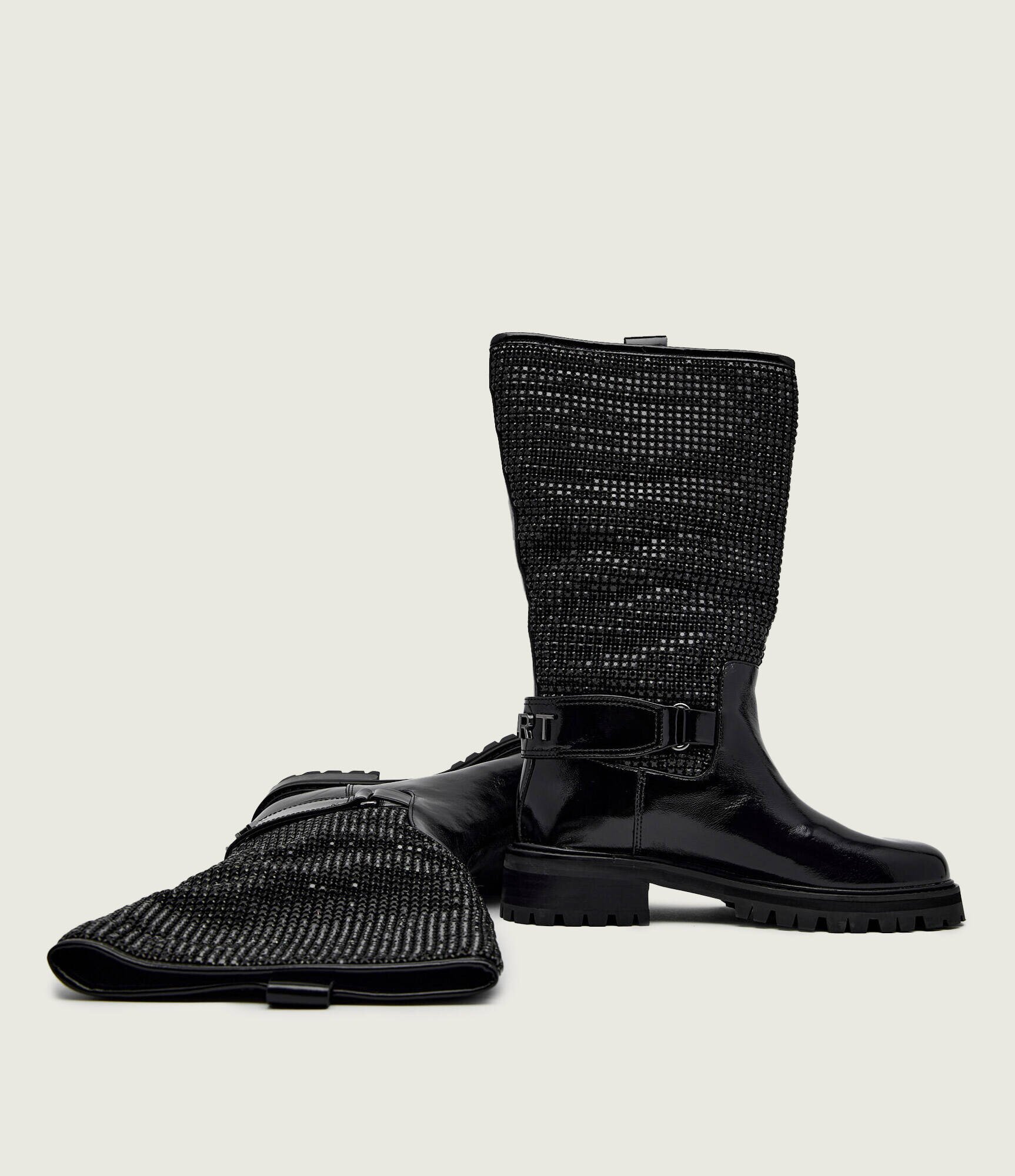 Kurt Geiger De piele cizme de echitație 225-KURT