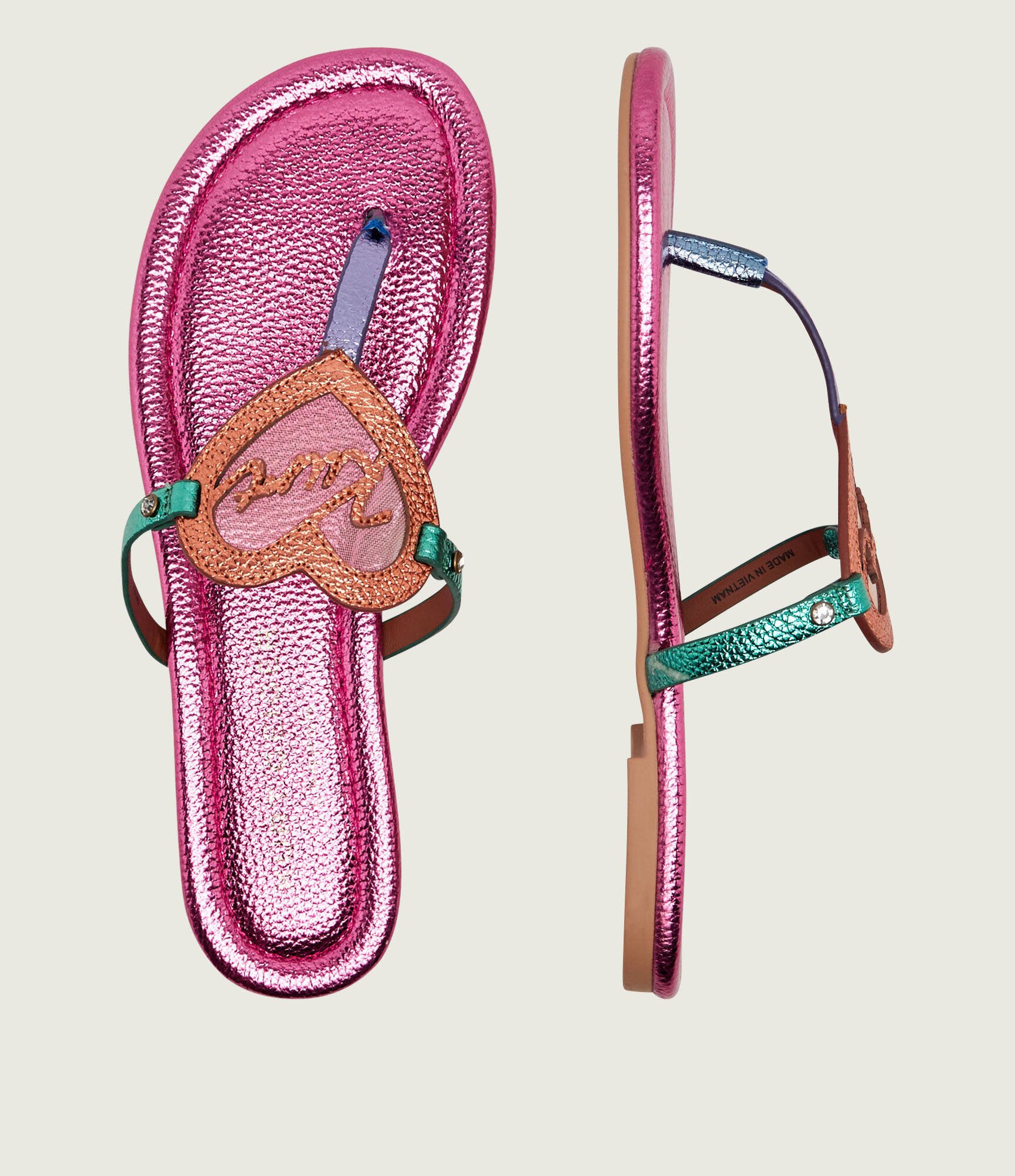 Kurt Geiger De piele flip flops HEART