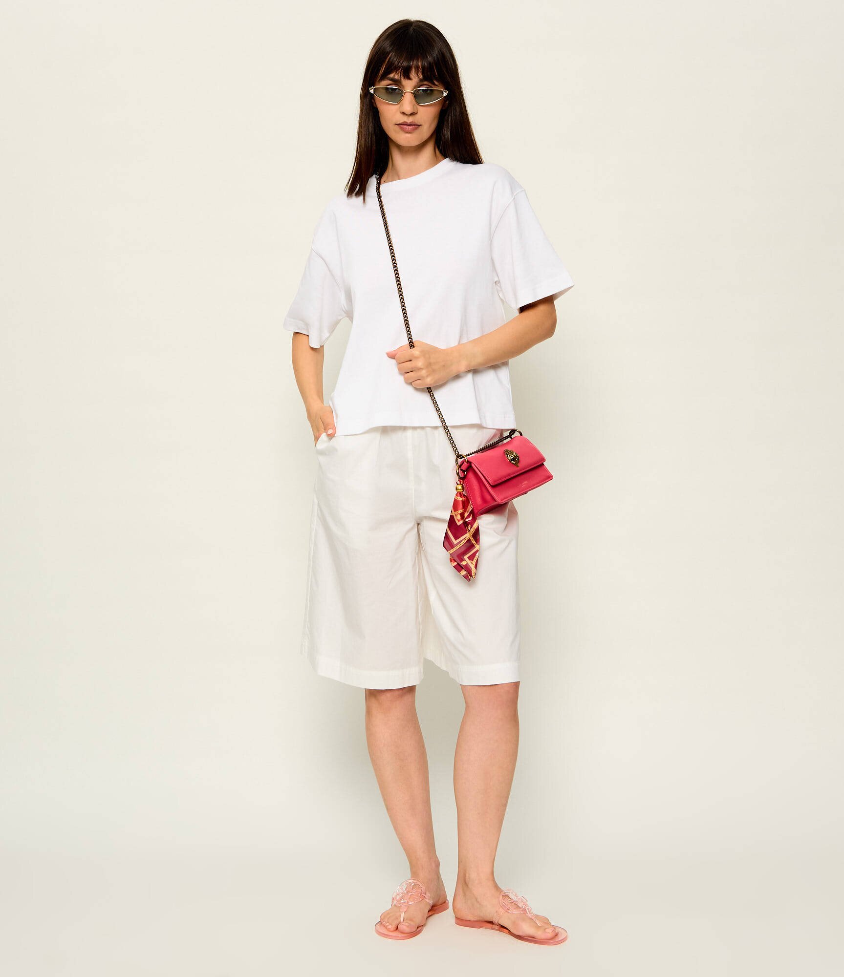 Kurt Geiger De piele geantă pe umăr + eșarfă pătrată The Sloane Soft