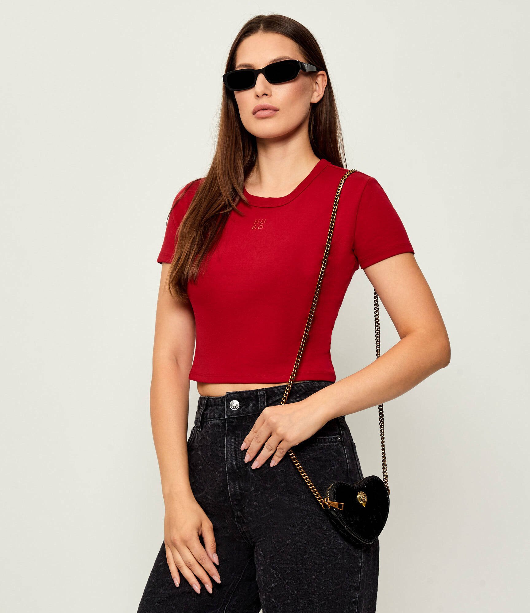 Kurt Geiger De piele geantă pe umăr MICRO HEART