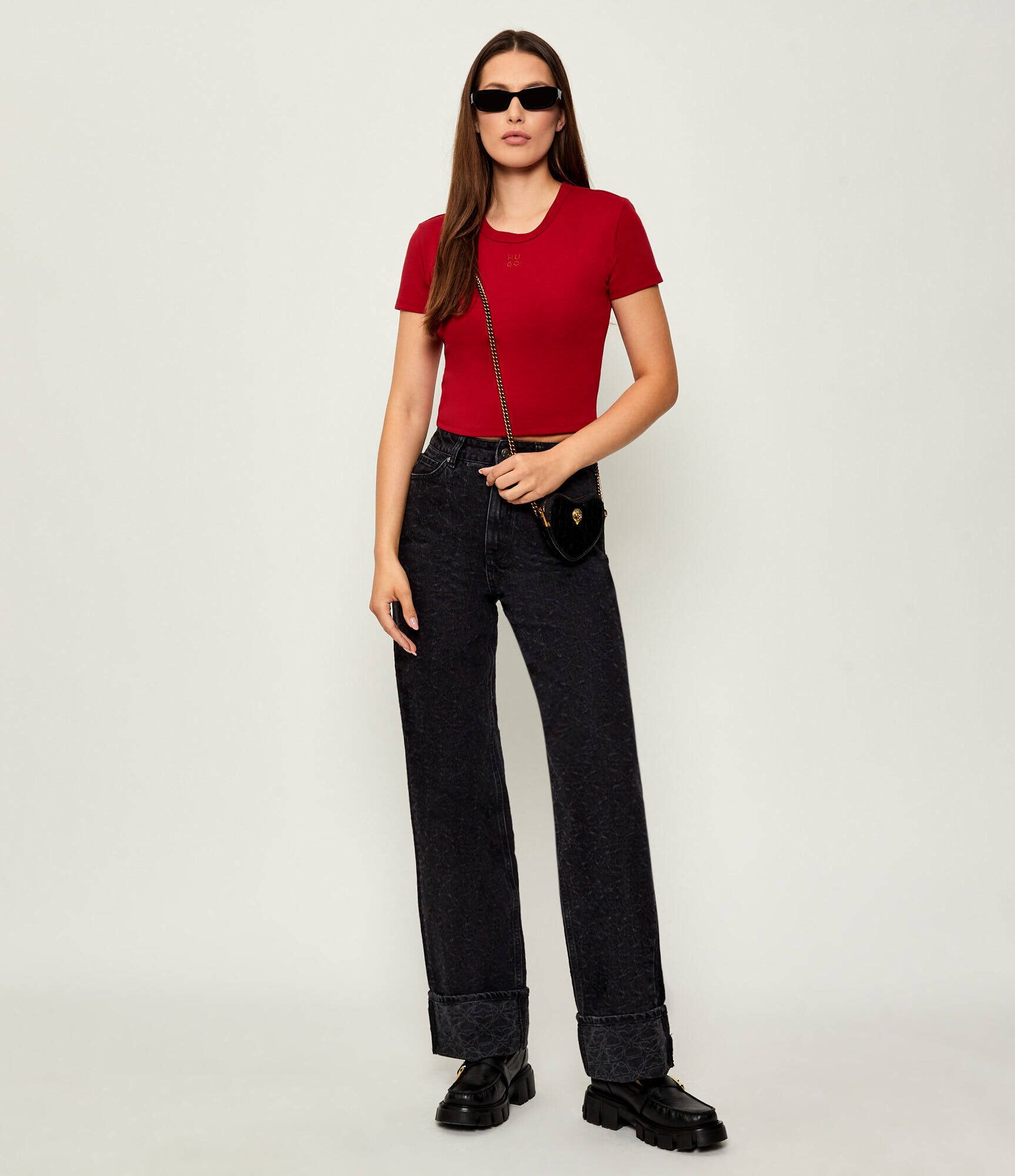 Kurt Geiger De piele geantă pe umăr MICRO HEART
