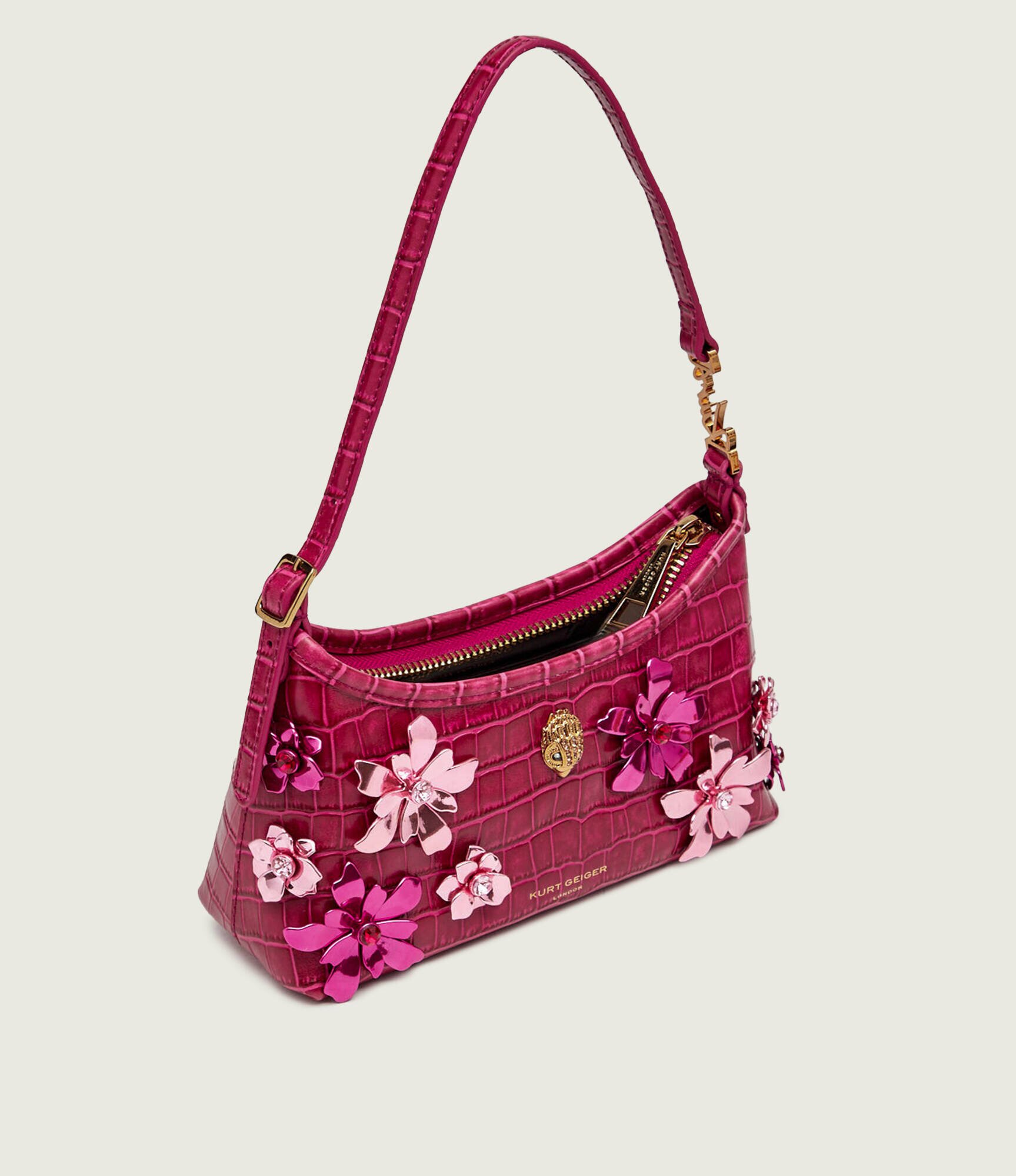 Kurt Geiger De piele geantă pe umăr Sling Flowers