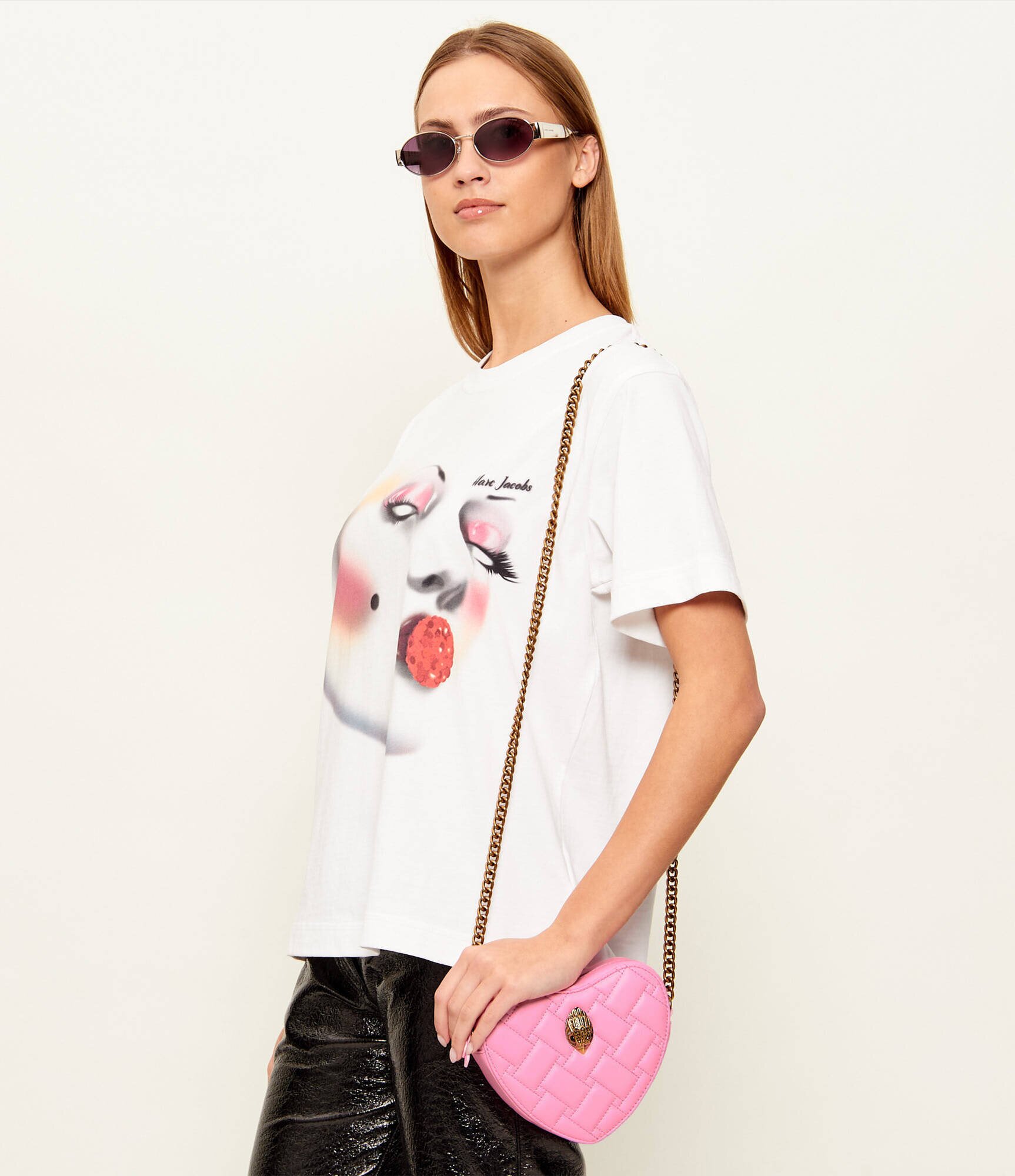 Kurt Geiger De piele geantă poștaș KENSINGTON HEART
