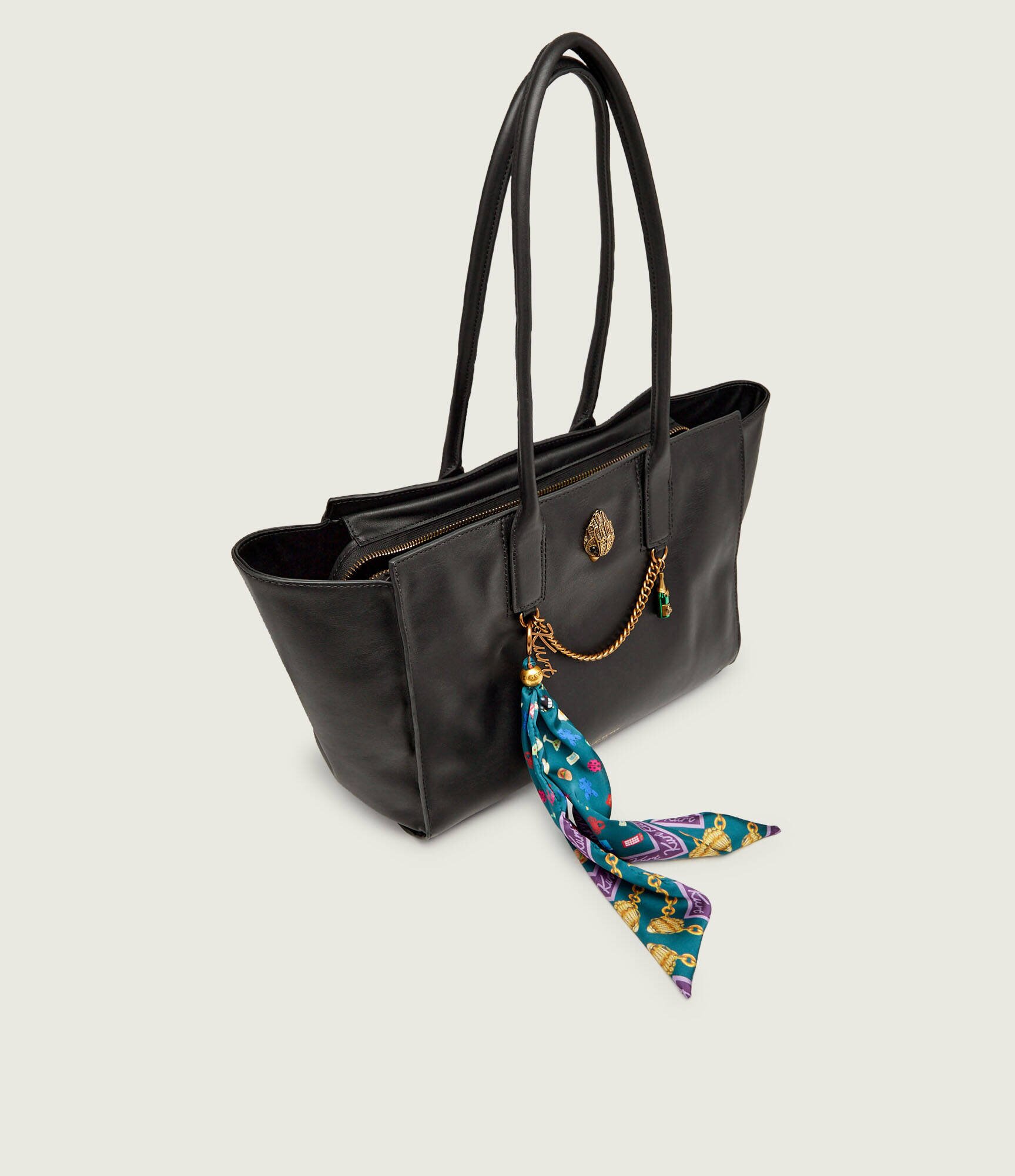 Kurt Geiger De piele geantă shopper + eșarfă pătrată Sloane