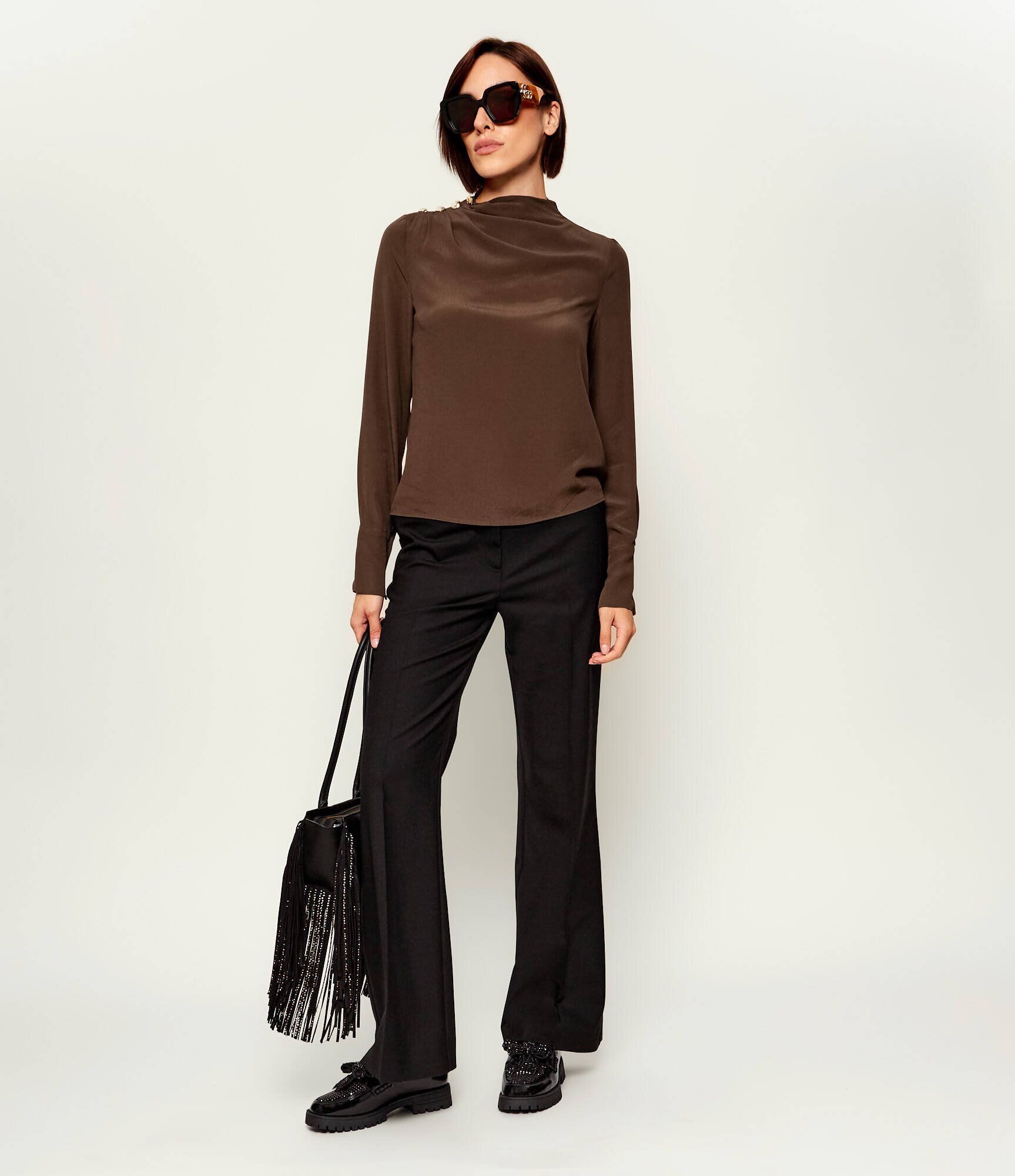 Kurt Geiger De piele pantofi loafer Bow Crystal