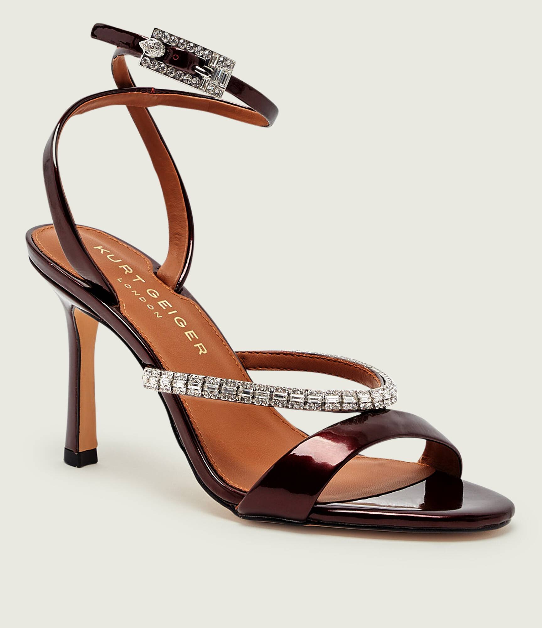Kurt Geiger De piele sandale cu toc subțire CRYSTAL