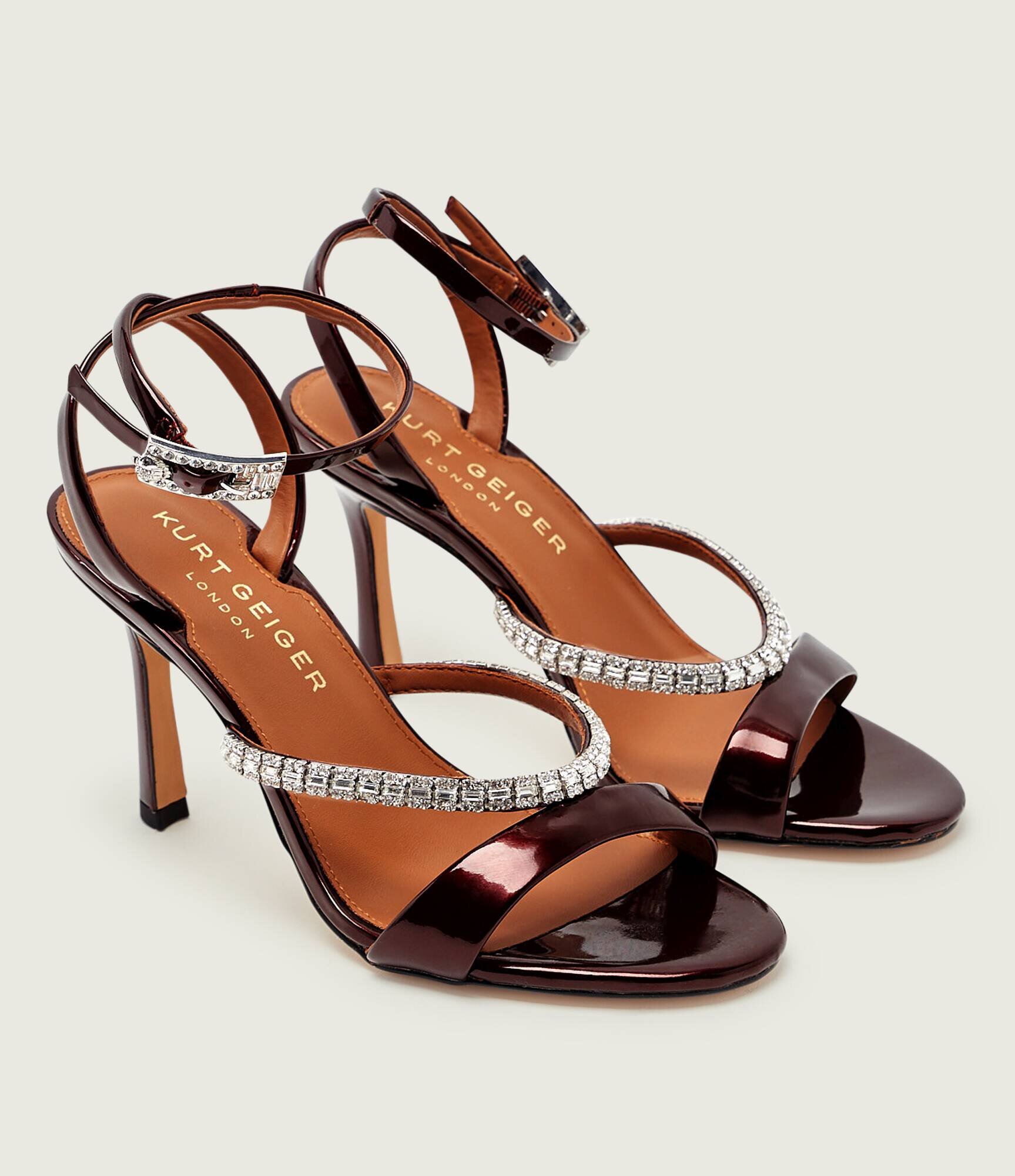Kurt Geiger De piele sandale cu toc subțire CRYSTAL