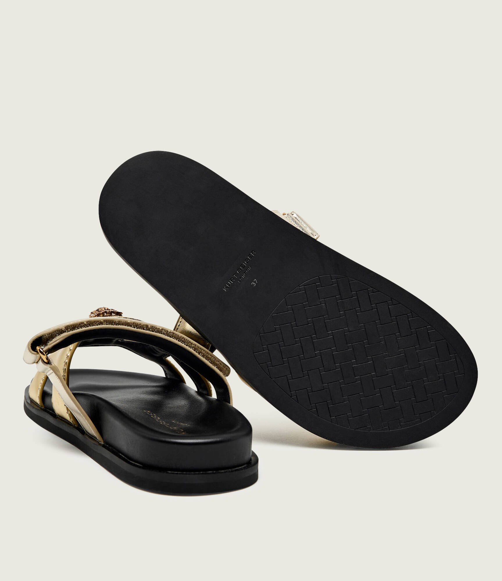 Kurt Geiger De piele șlapi EAGLE CUT OUT