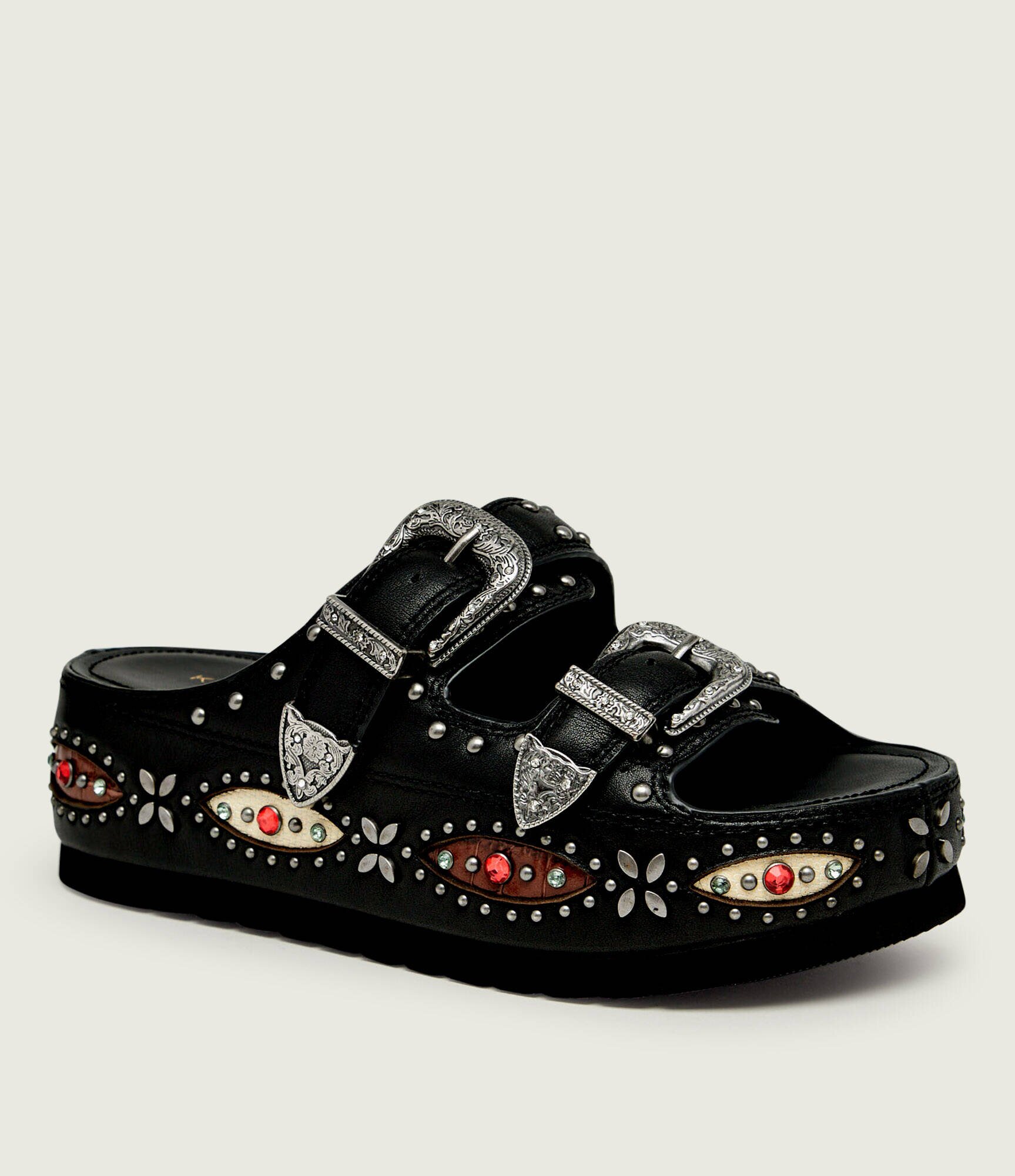 Kurt Geiger De piele șlapi Western Buckle